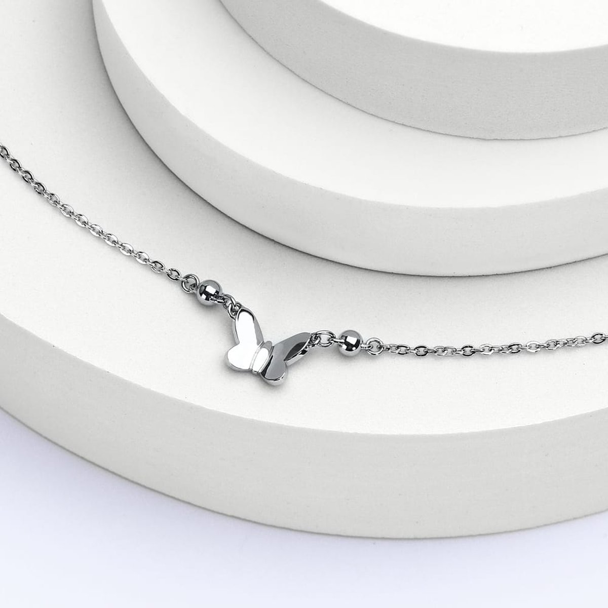 Collier en acier, cristaux, TALISMANI argent, MORELLATO