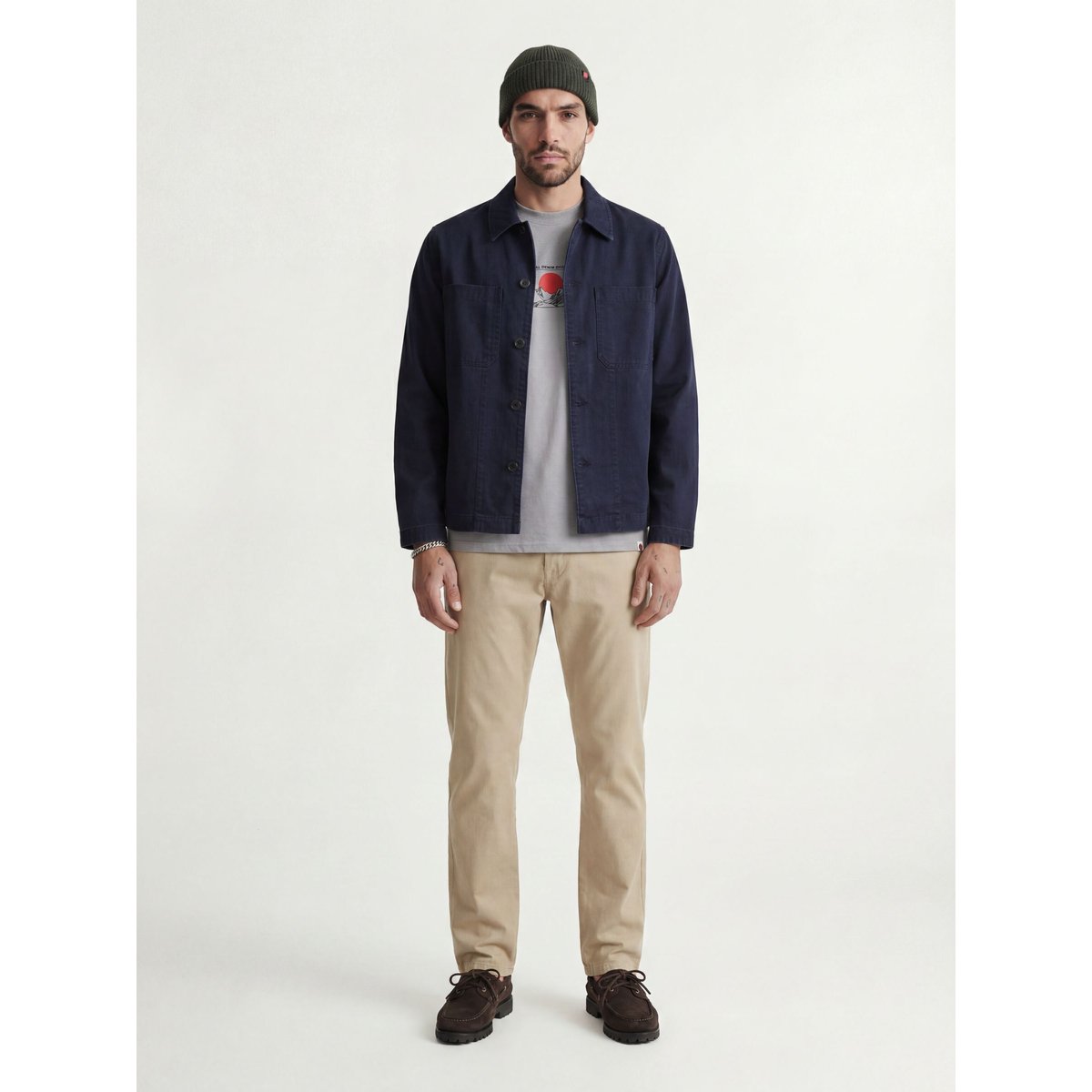 T-Shirt grise - frost gray 1, JACK & JONES
