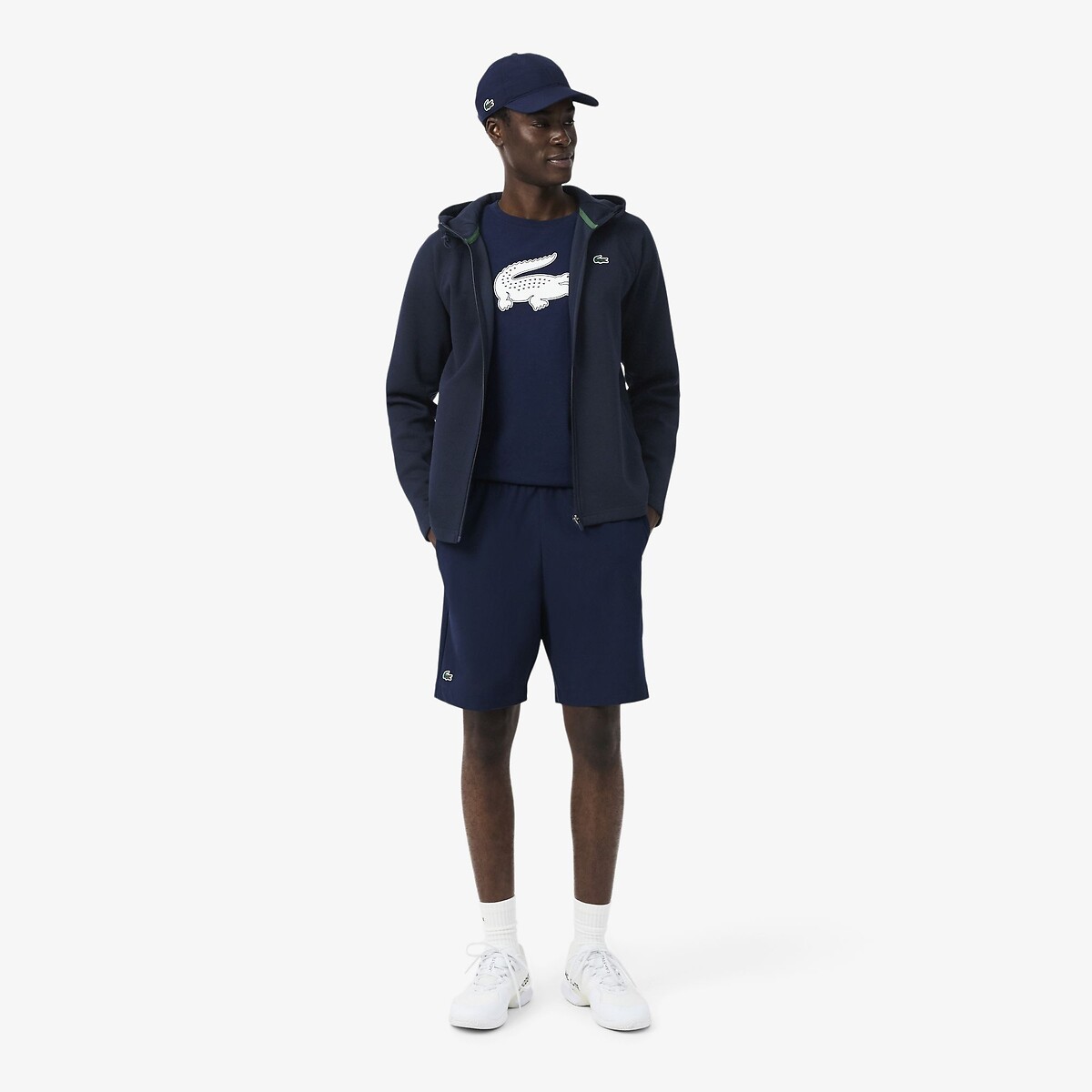 Sweat-shirt Training regular fit stretch marine, LACOSTE