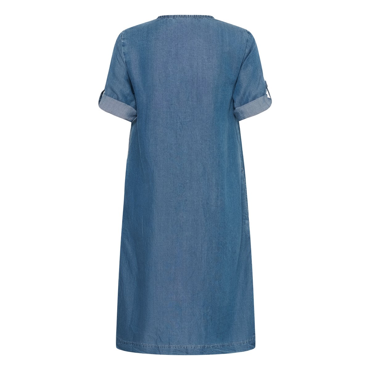 Robe en jean bleu jaspar blue denim, CREAM