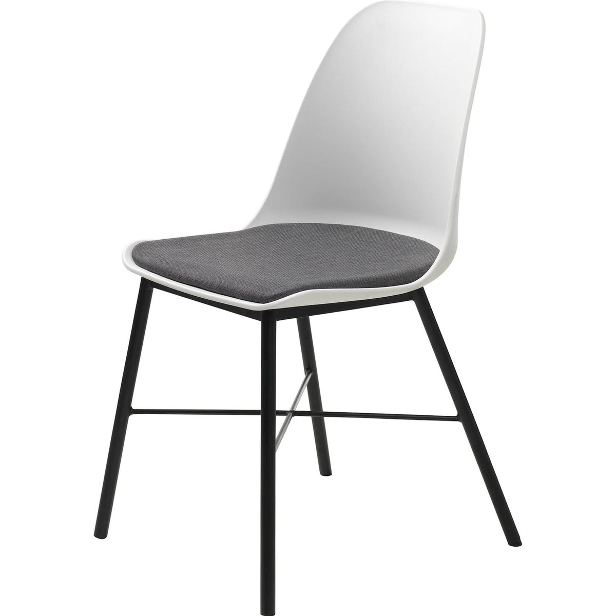 Chaise design tissu collection WHISTLER blanc, RECOLLECTION