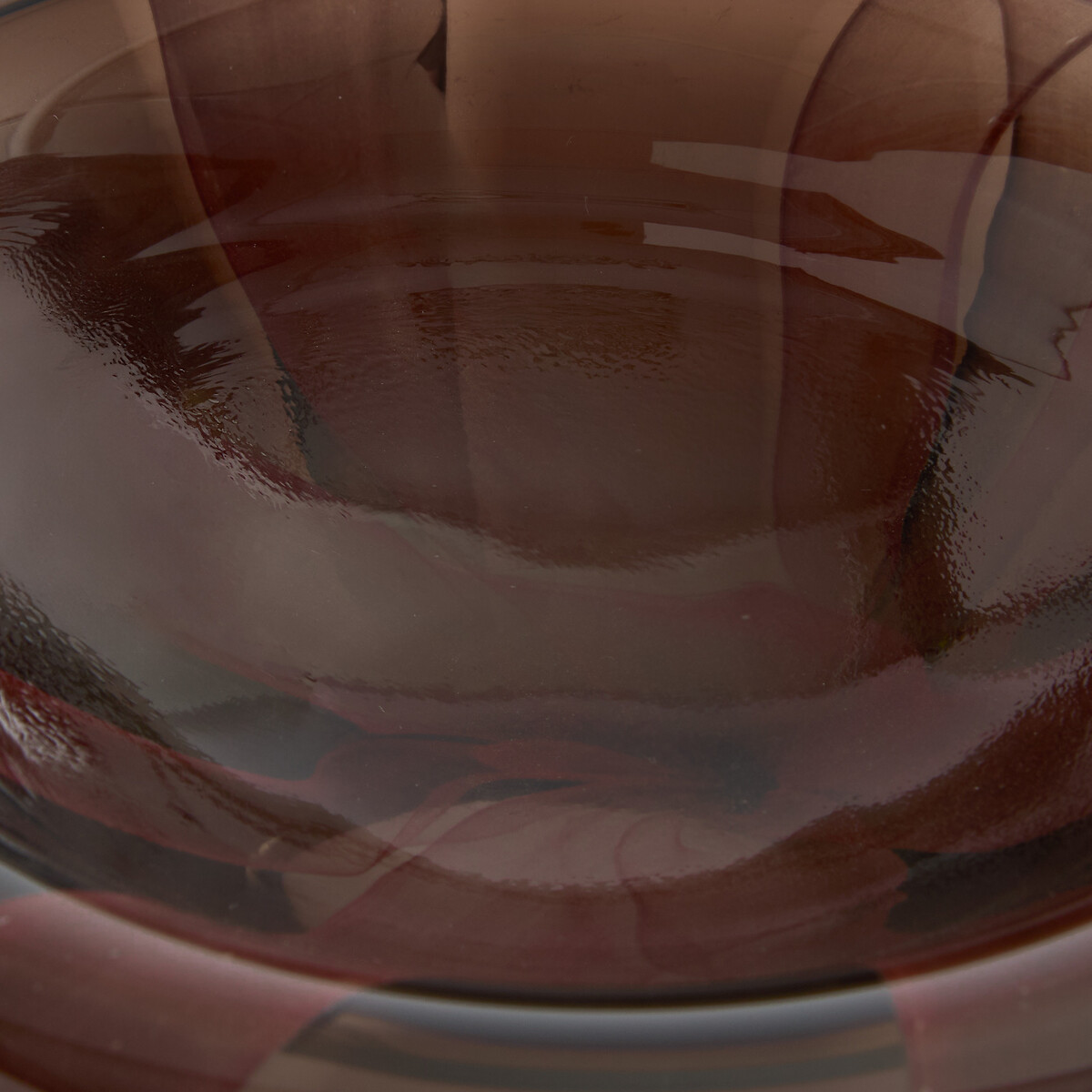 Vide-poches en verre soufflé à la bouche, CALDONE bordeaux/brun, AM.PM