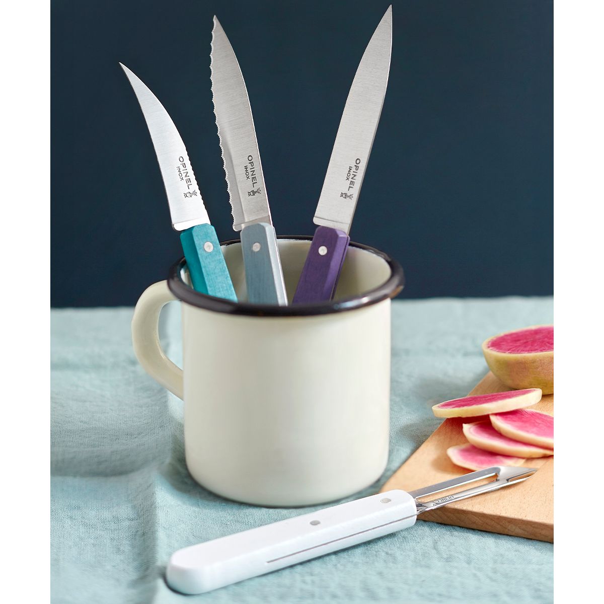 Couteau Les Essentiels Art déco multicolore, OPINEL