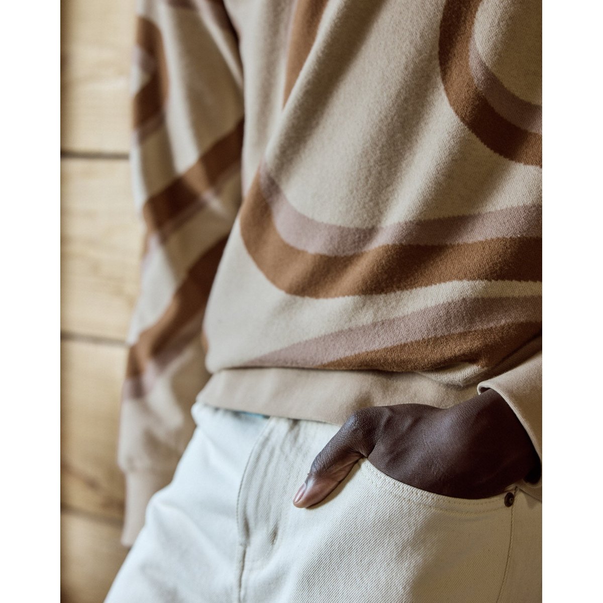 Sweat Bussy coton BUSSY beige, FAGUO