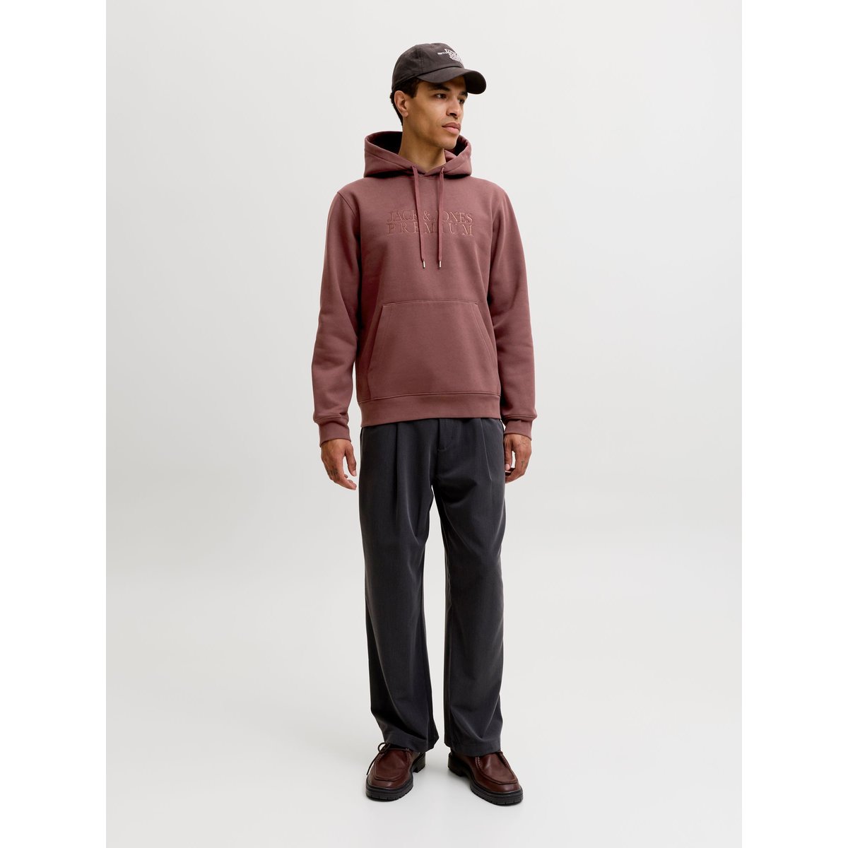 Sweat À Capuche bitter chocolate, JACK AND JONES PREMIUM
