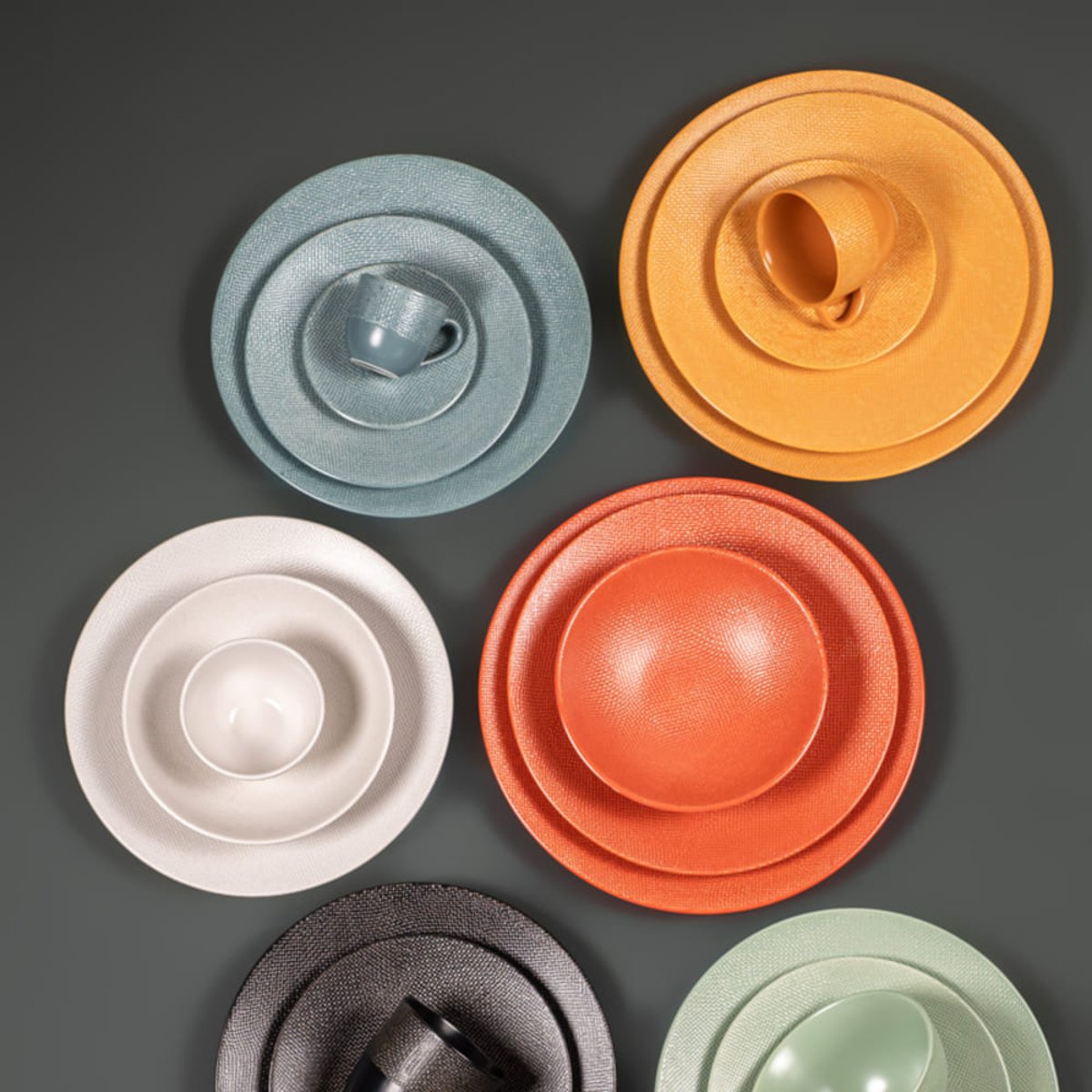Assiette Creuse Vésuvio 19 Cm (lot De 6) orange, TABLE PASSION
