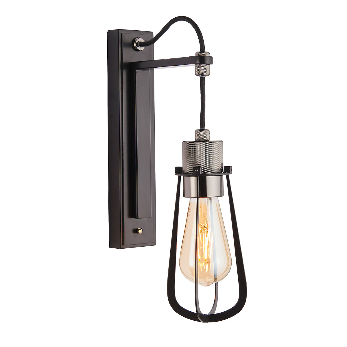 Henley Industrial Cage Wall Light black, SO'HOME