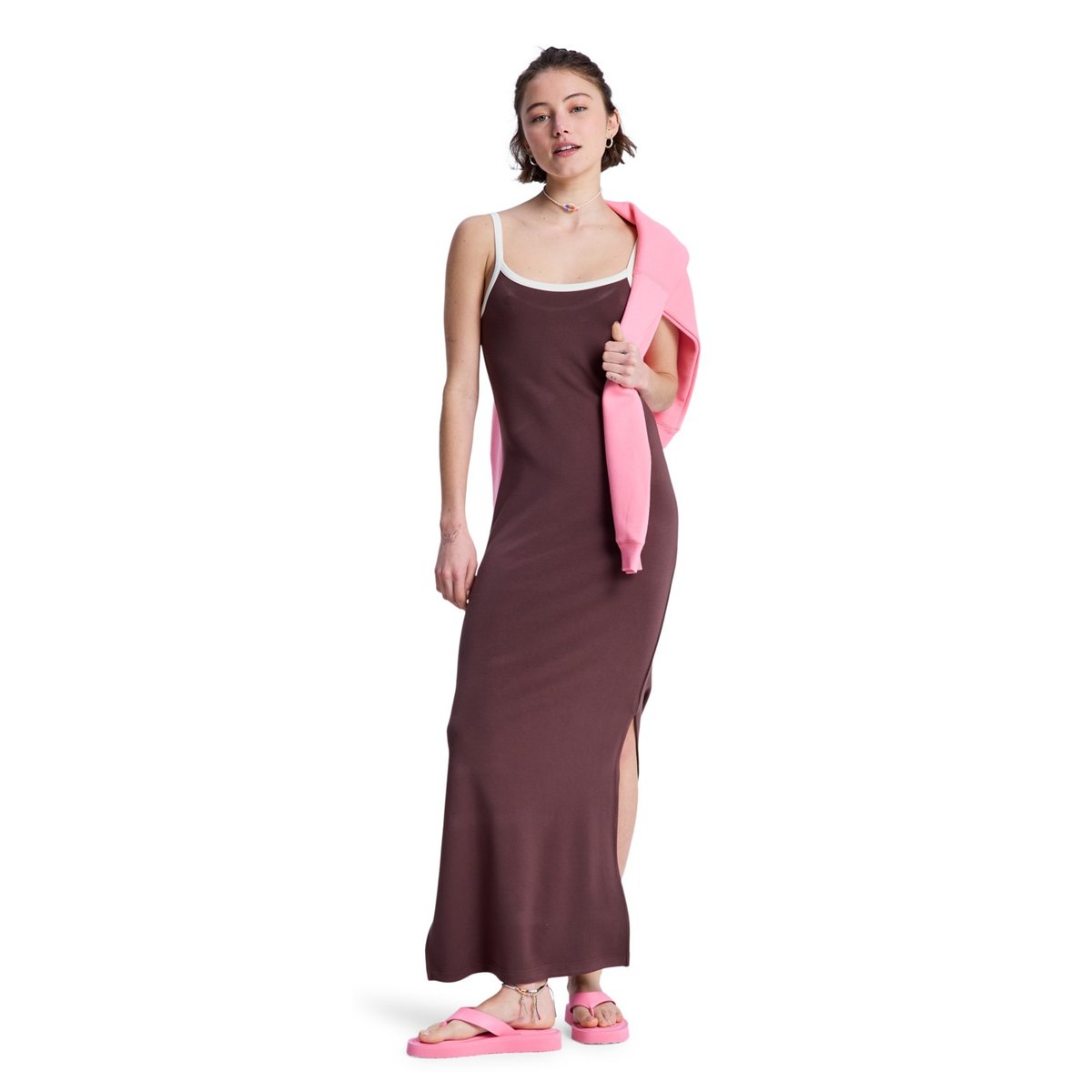 Robe à bretelles SUGAR SANDS MAXI. marron french roast, ROXY