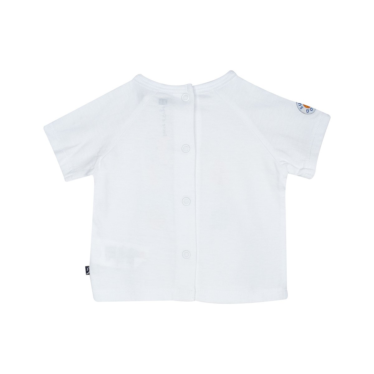 Tshirt short ranko maille manches courtes bebe blanc, SUCRE D'ORGE