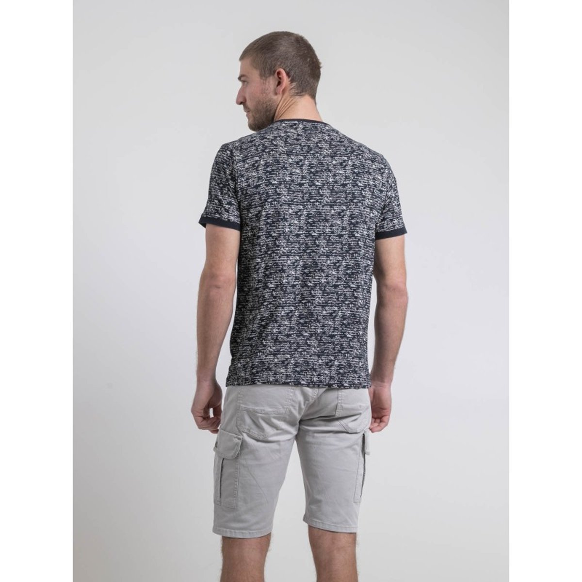 T-shirt Col Rond Pur Coton Norima bleu marine, RITCHIE