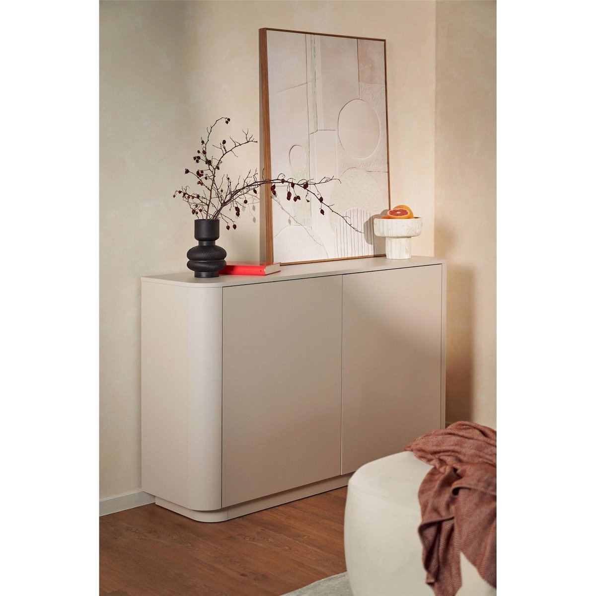Buffet bas contemporain collection LUVIO cachemire, RECOLLECTION