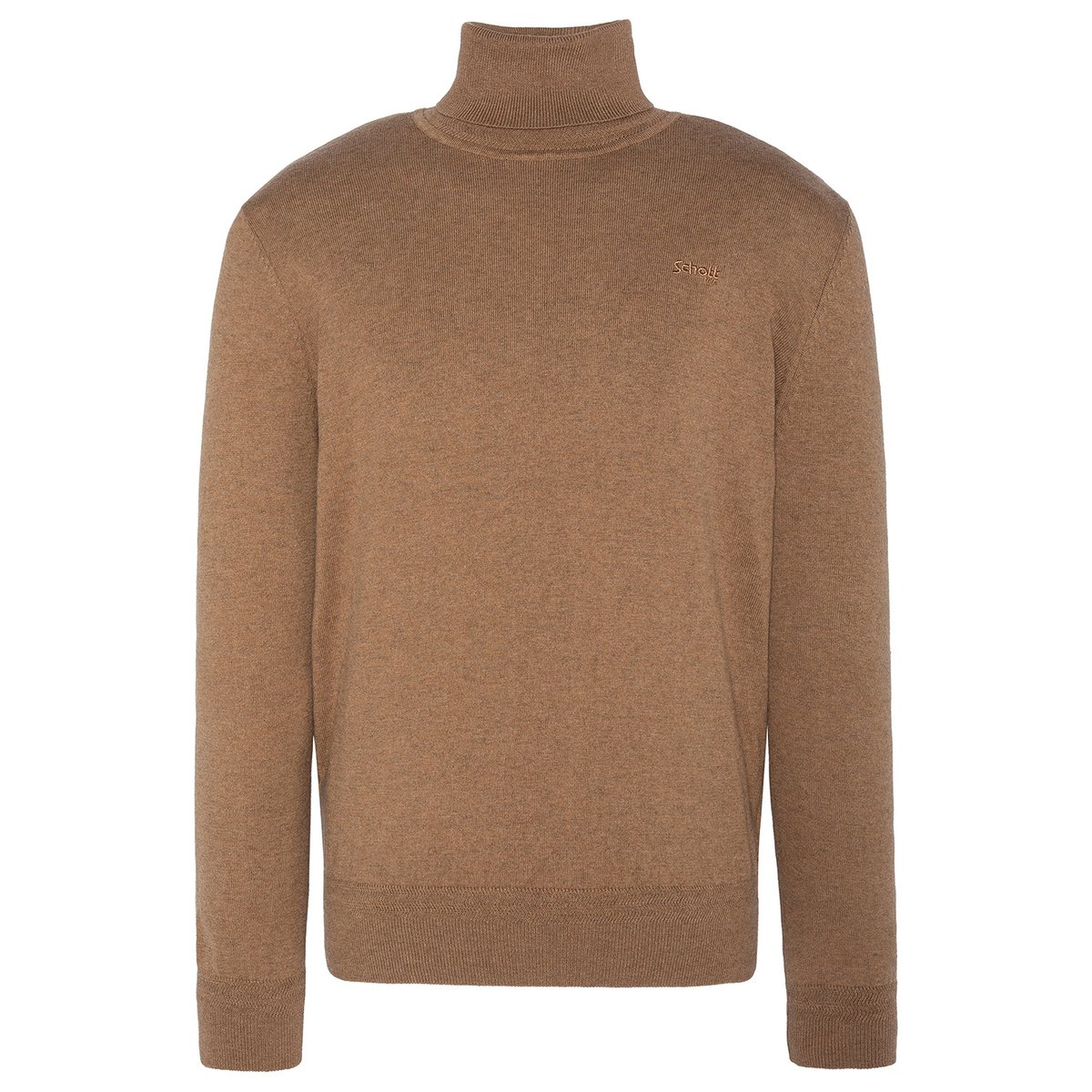 Pull col roulé camel, SCHOTT