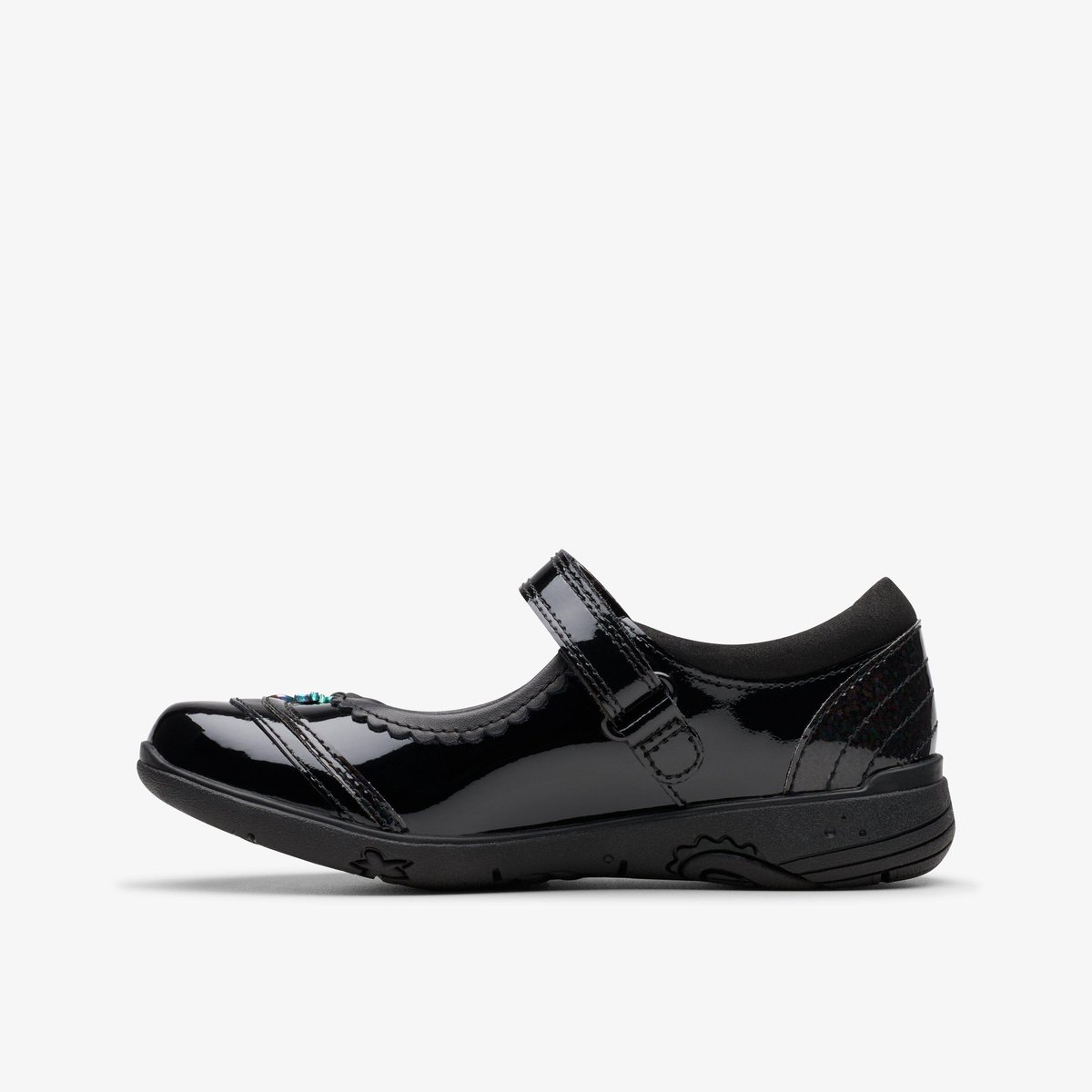 Ballerines Brevet Ajustement Étroit RELDA SPARK K noir, CLARKS