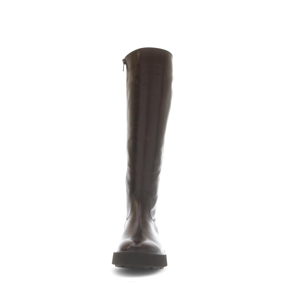 Bottes en cuir lisse à talon décroché cognac, GABOR