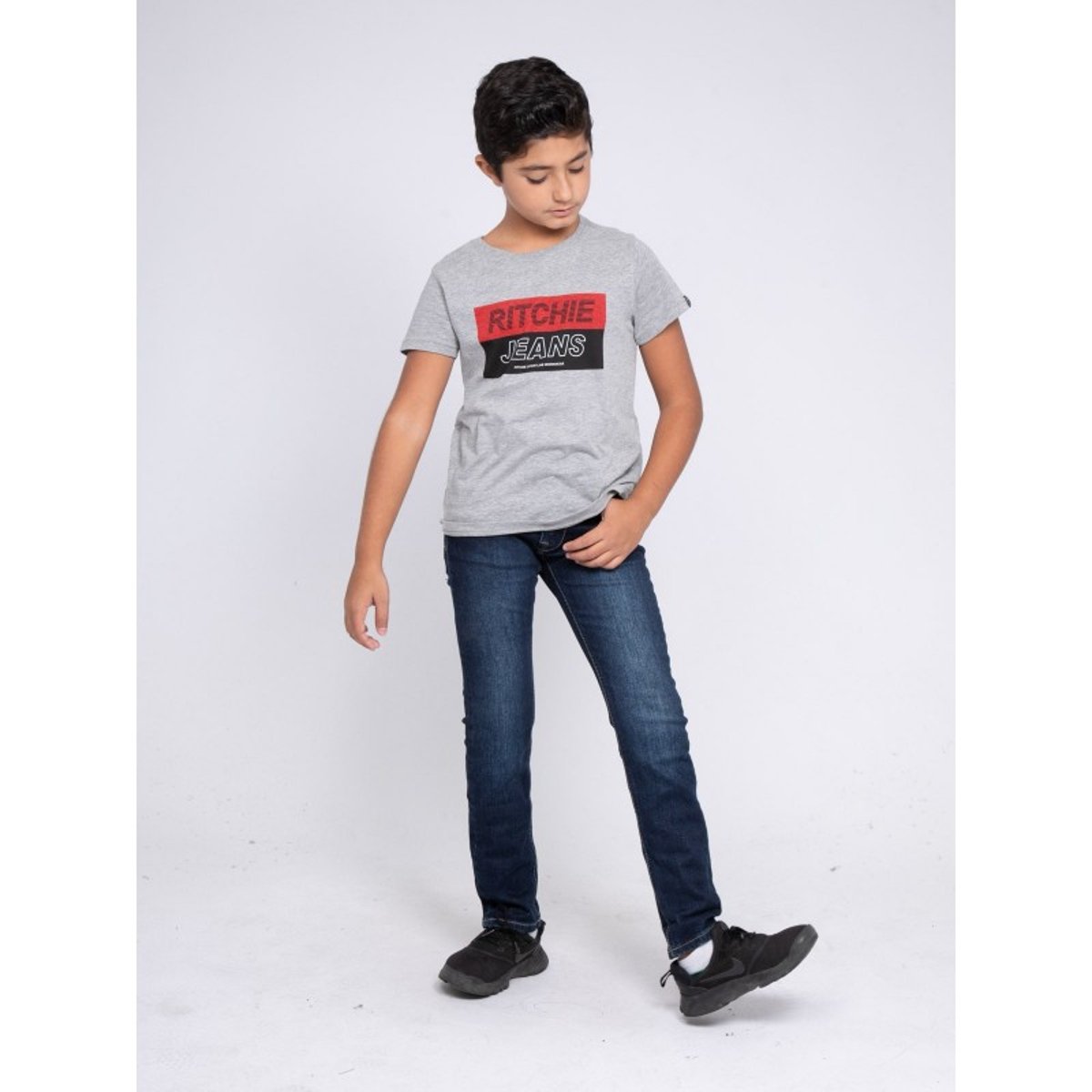 Jean Coupe Slim Snow-j bleu foncé, RITCHIE