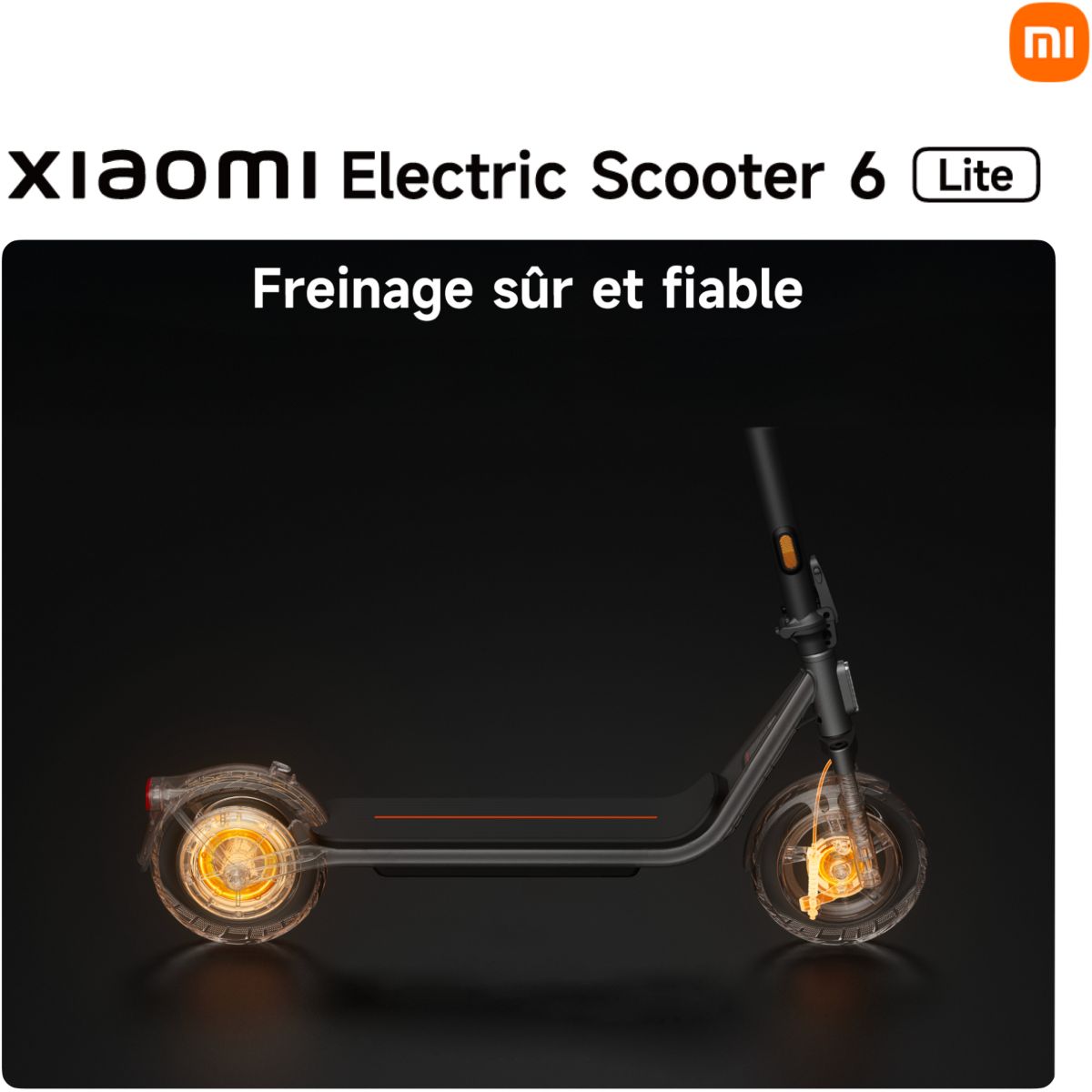 Trottinette électrique Electric Scooter 6 Lite Noir noir, XIAOMI