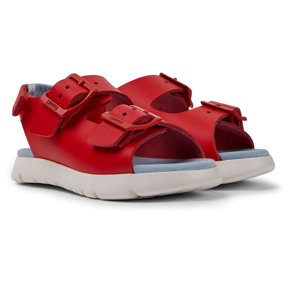 Sandales Cuir Oruga rouge, CAMPER