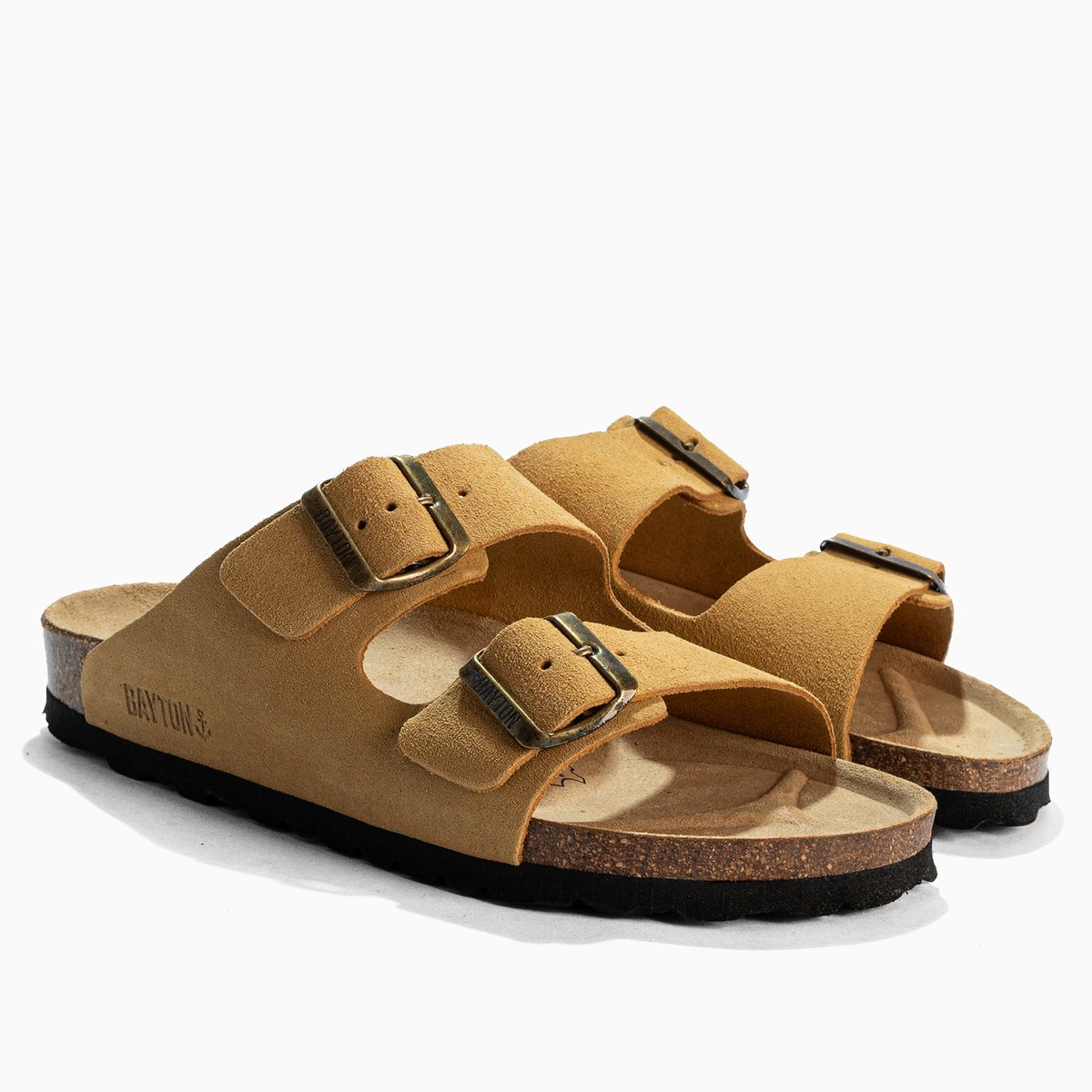 Sandales en cuir ATLAS camel, BAYTON