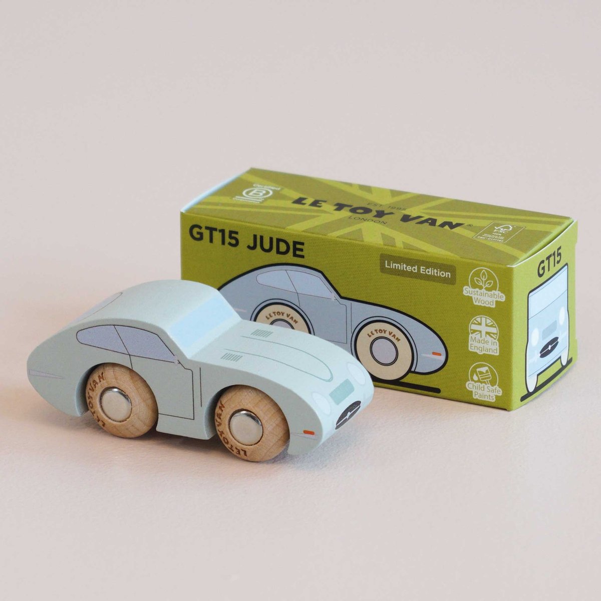 Voiture Jude No 2 bleu clair, LE TOY VAN