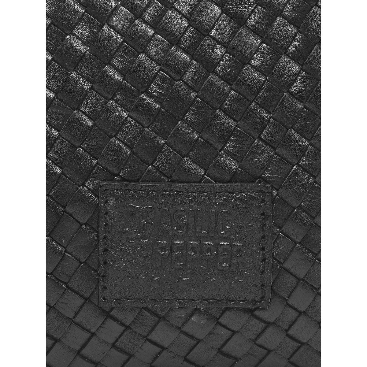 Sac bandoulière Lisbonne cuir black, BASILIC PEPPER