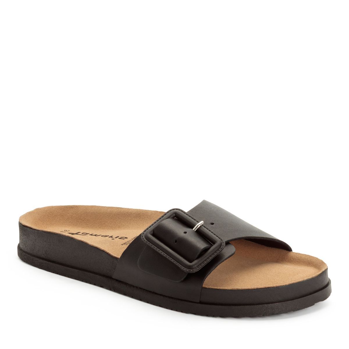 Mule en cuir noir cuir, TAMARIS