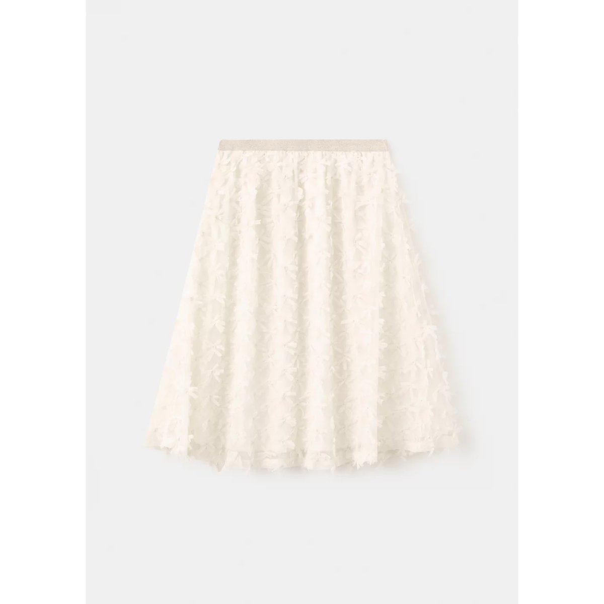 Jupe midi tulle blanc cassé, MANGO KIDS