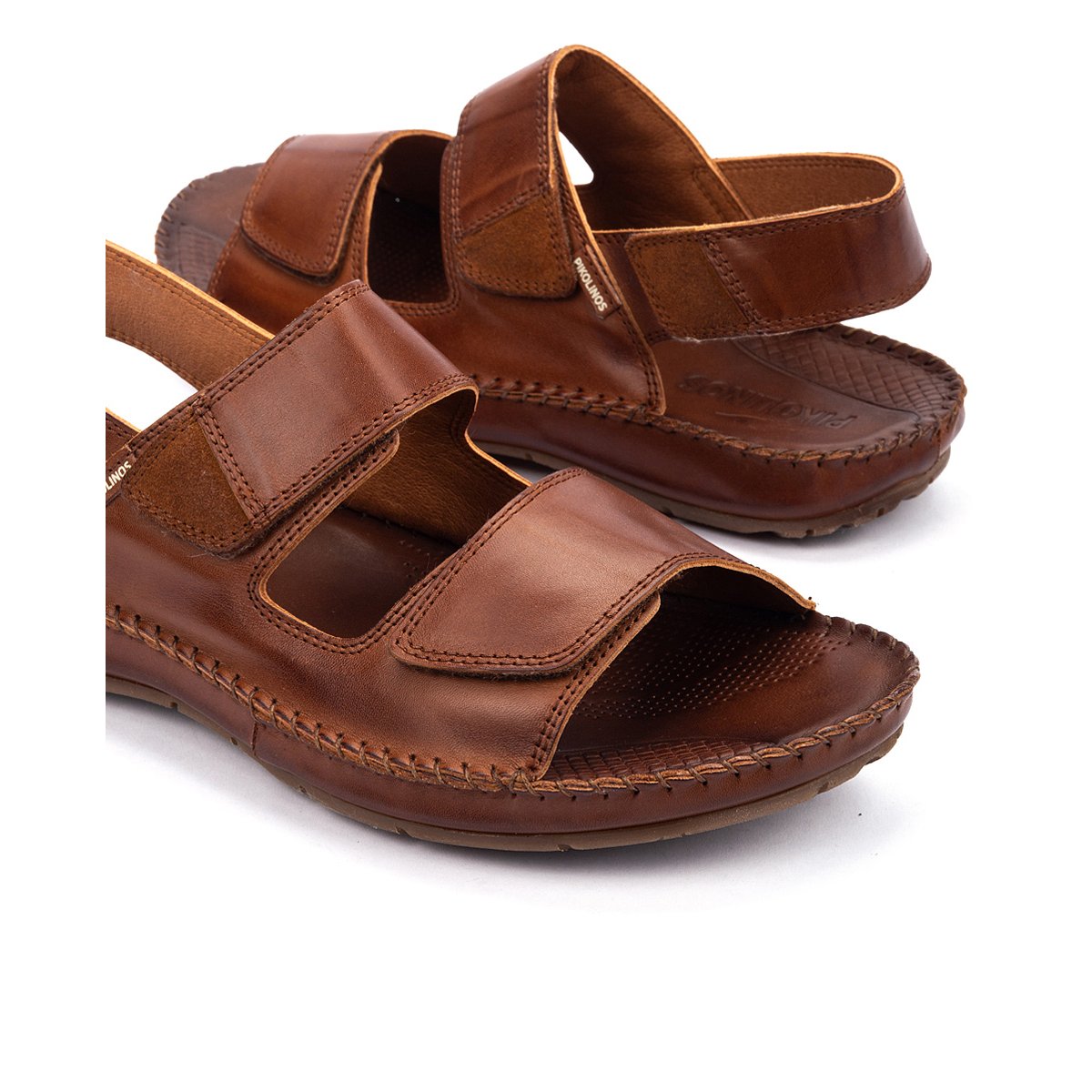 Sandales plates cuir Tarifa cuero, PIKOLINOS