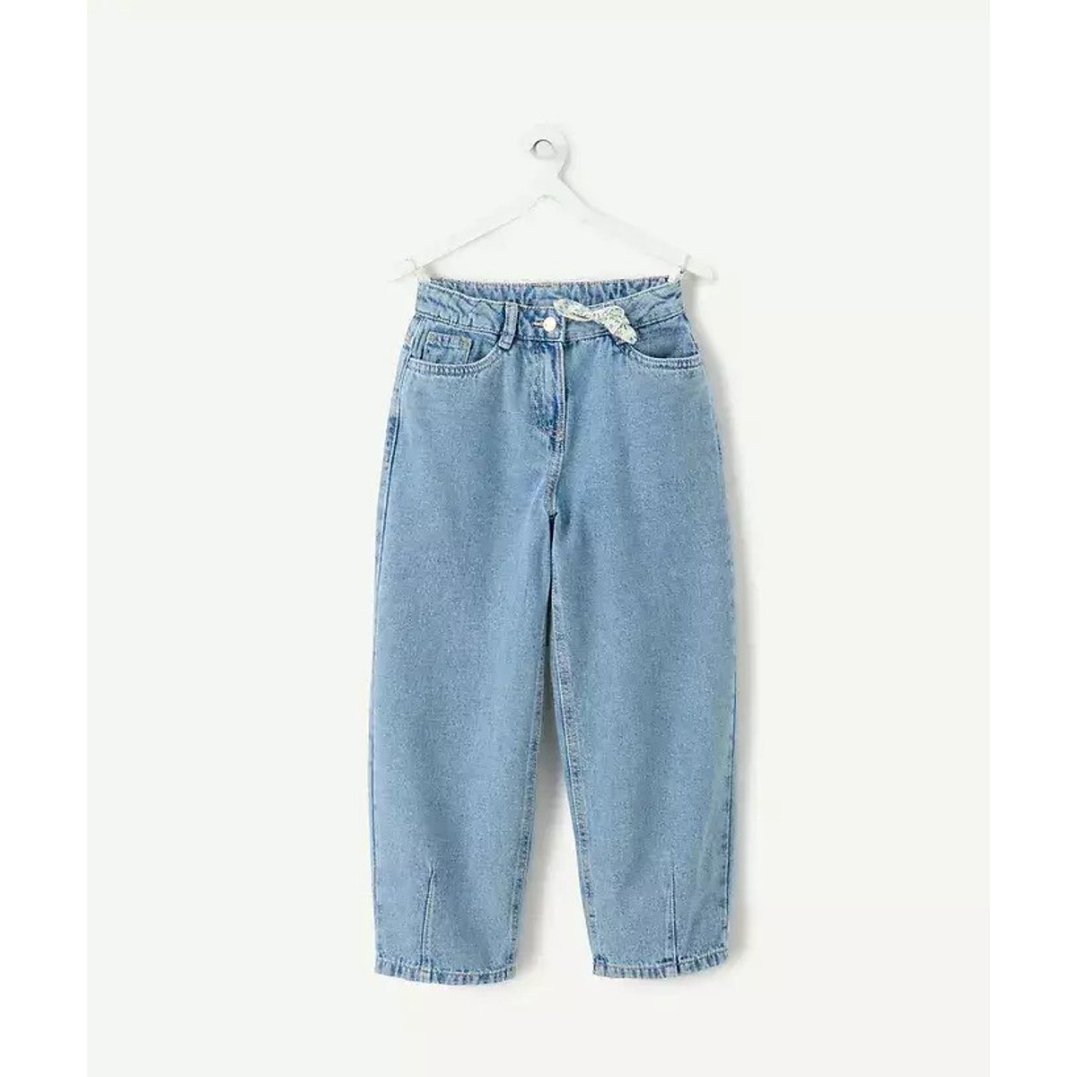 Jeans con taglio a botte denim blu , TAPE A L'OEIL