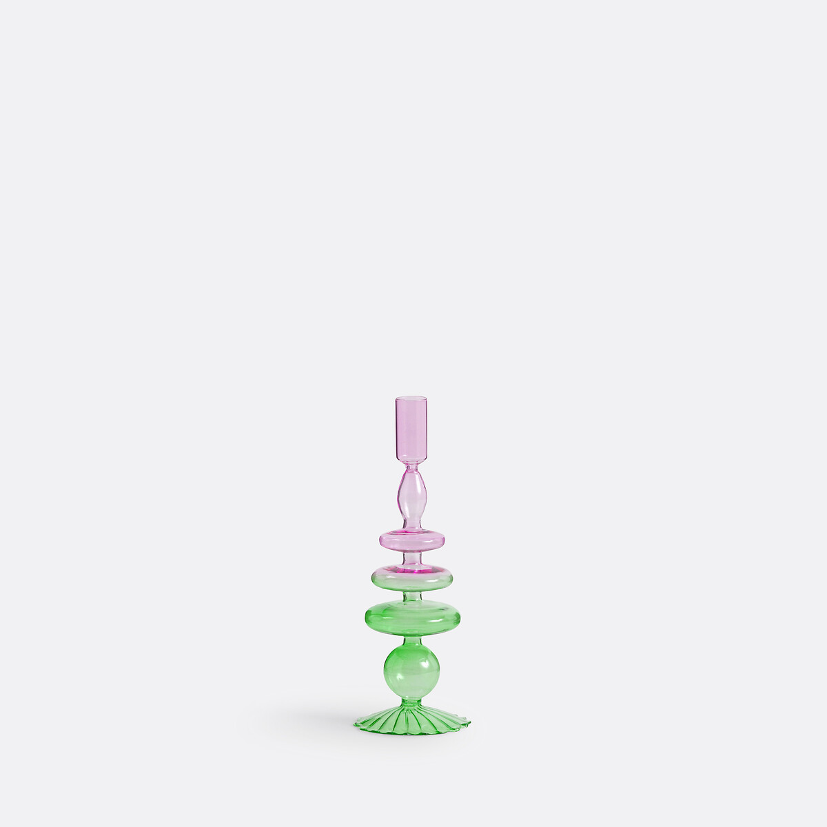 Bougeoir verre coloré H26,5 cm, Chilava multicolore, LA REDOUTE INTERIEURS