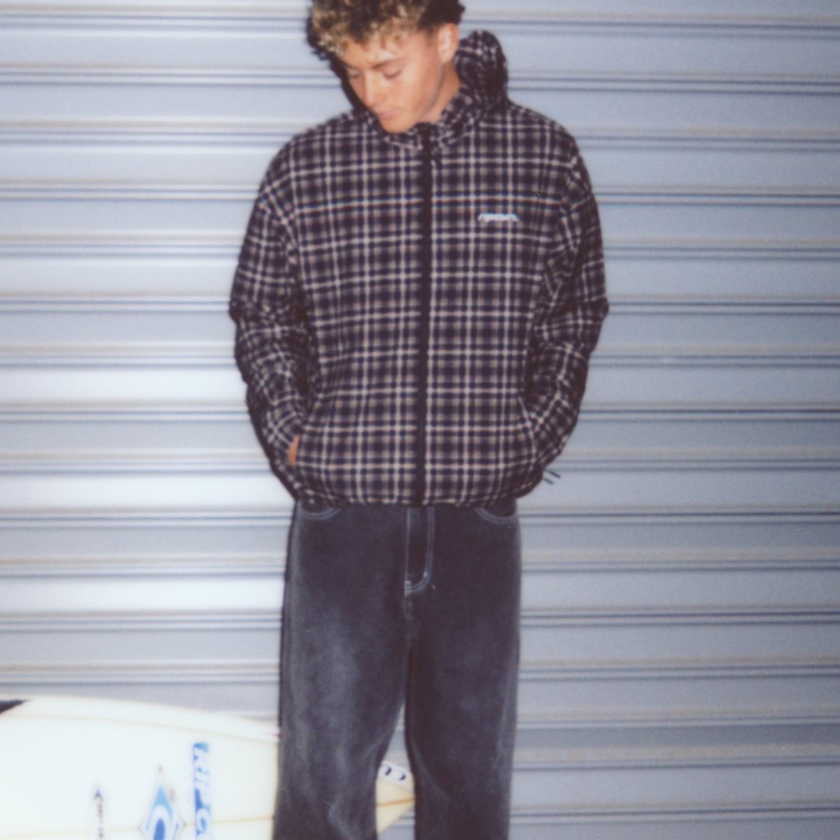 Veste ARCHIVE DWR Plaid dark navy, RIP CURL