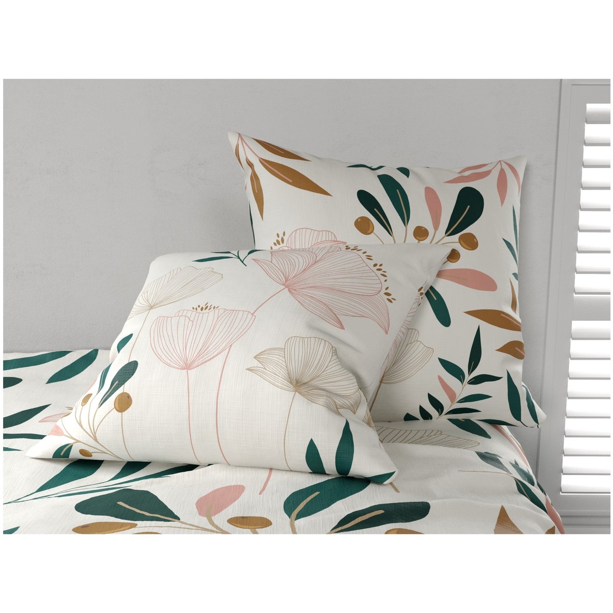 Housse de couette + 2 taies fleur de Kano fleur de kano, EDEN