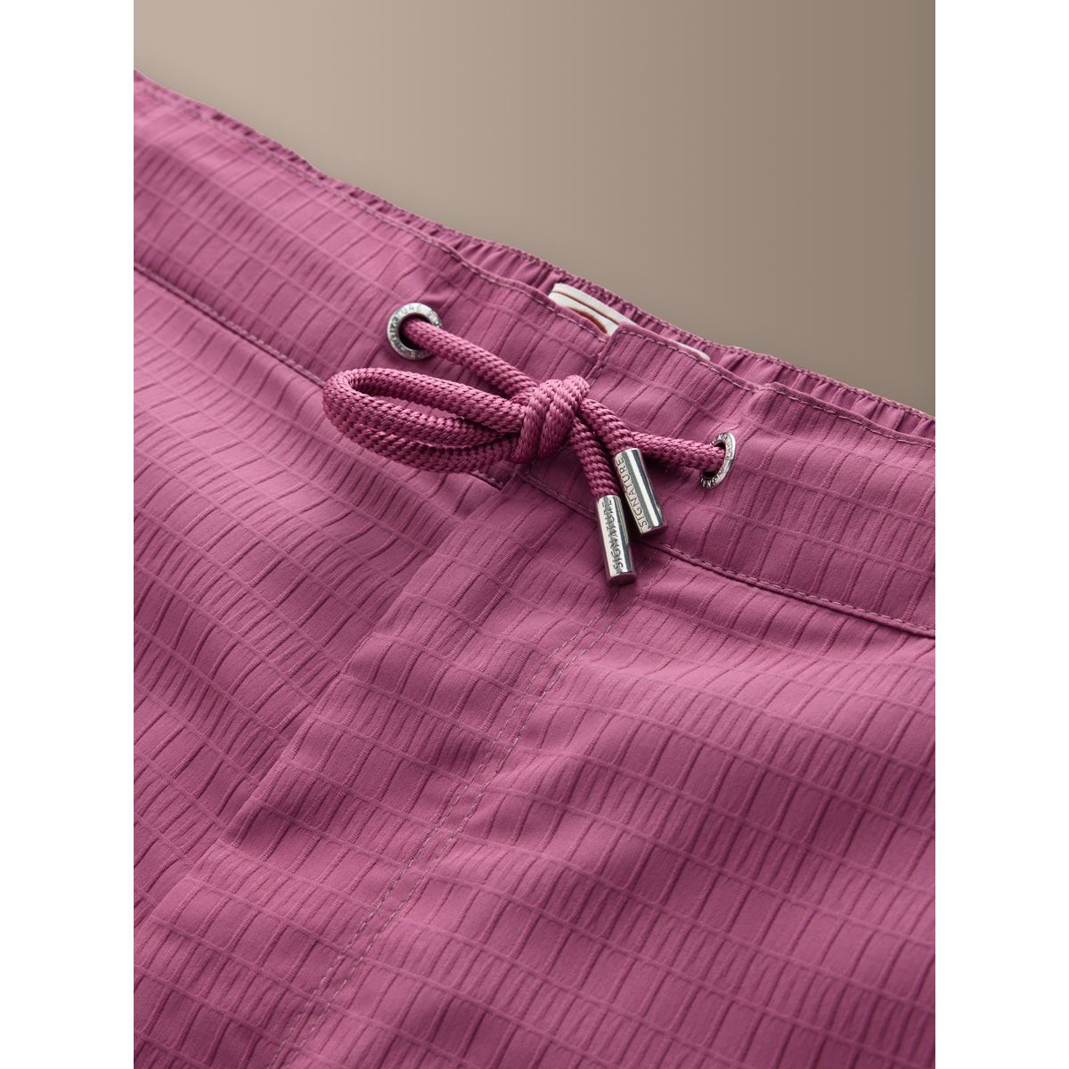 Short de bain 5 pouces doux à texture gaufrée signature rose mauve, NEXT