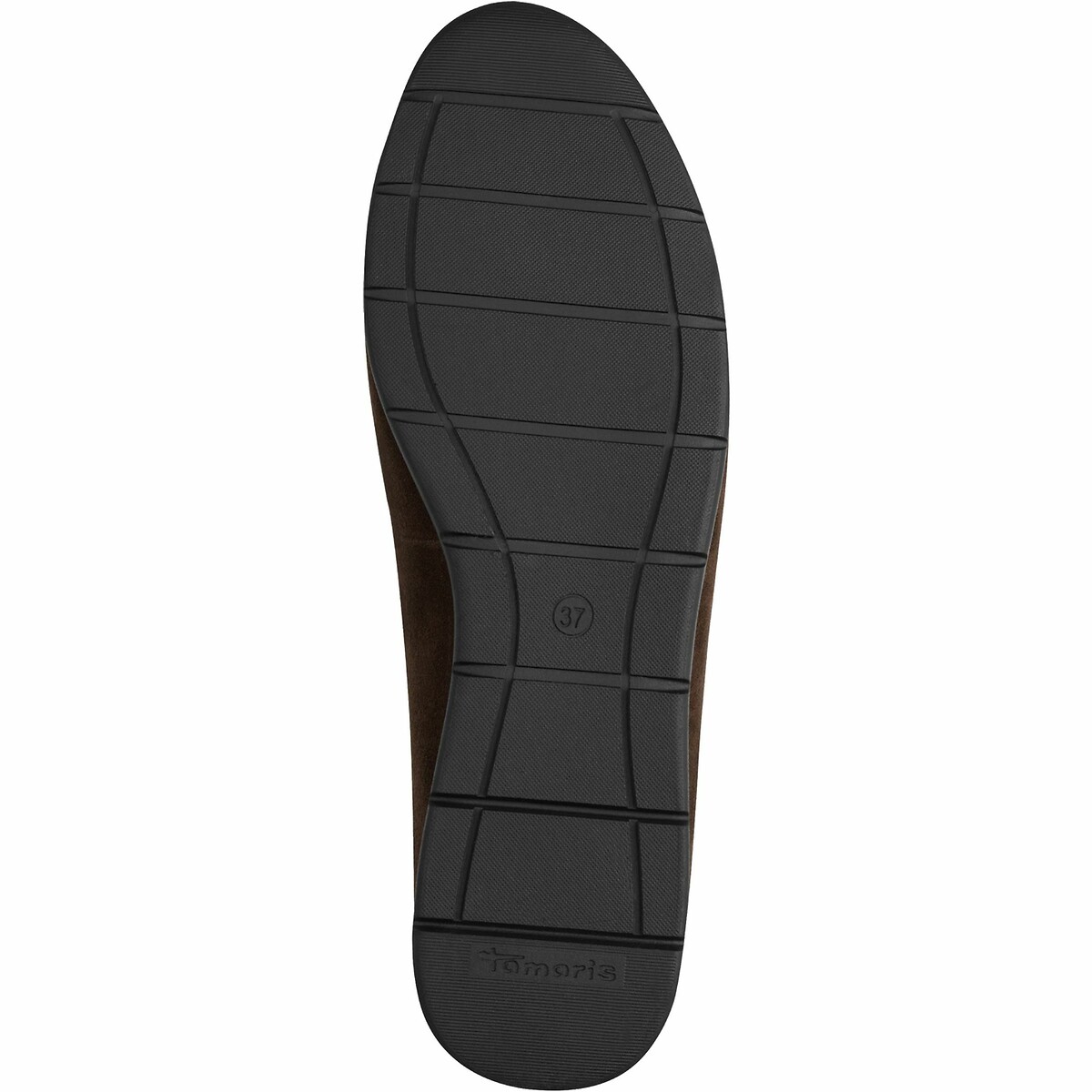 Leather Ballet Flats dark brown, TAMARIS