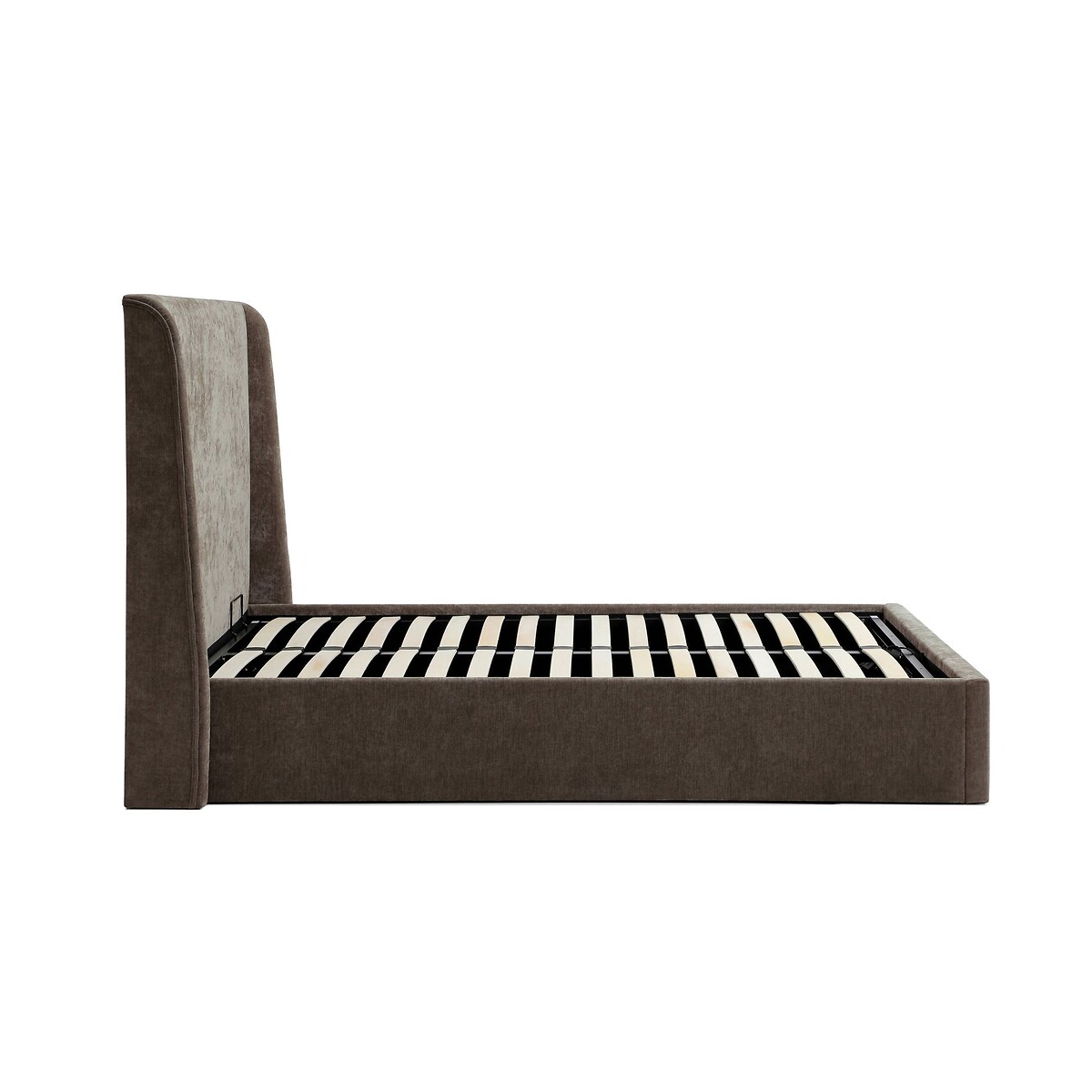 Austin Natural Herringbone Multi-Lift Ottoman Storage Bed mocha, ÉDITÉ
