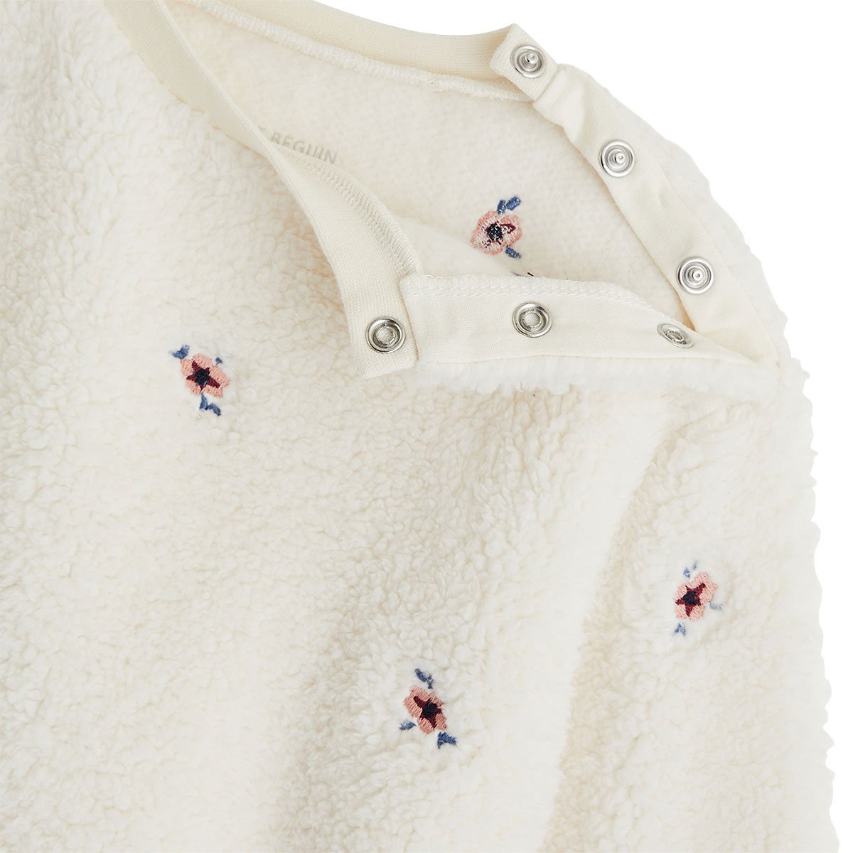 Sweat-shirt bébé en sherpa Cléo vanille, PETIT BEGUIN