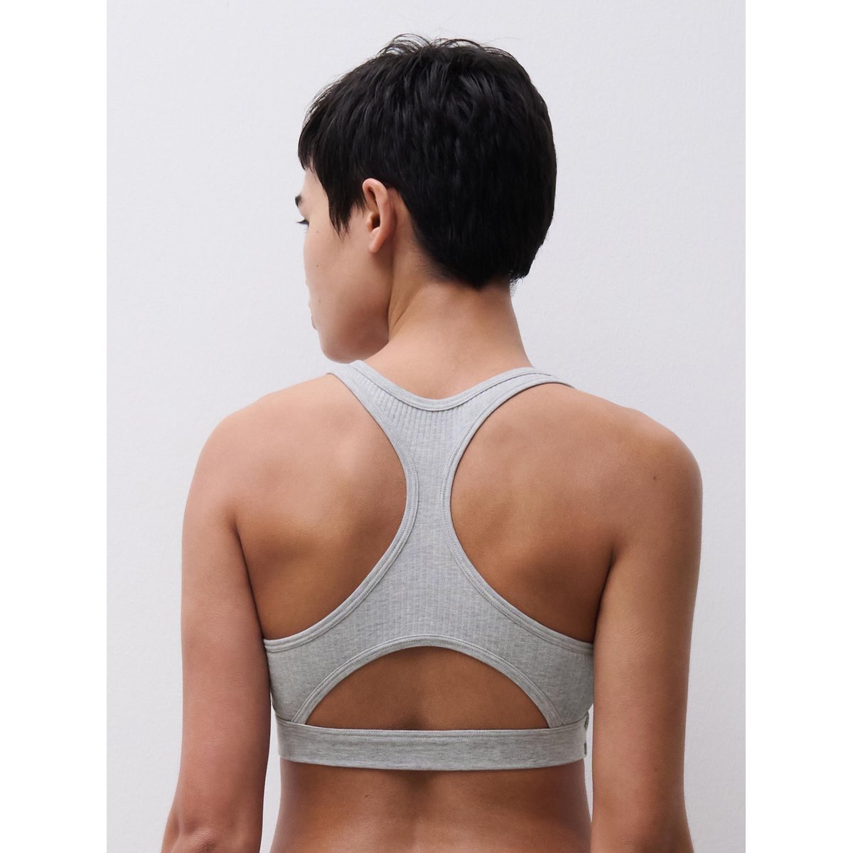 Bralette COTTON COMFORT gris mélangé, CHANTELLE