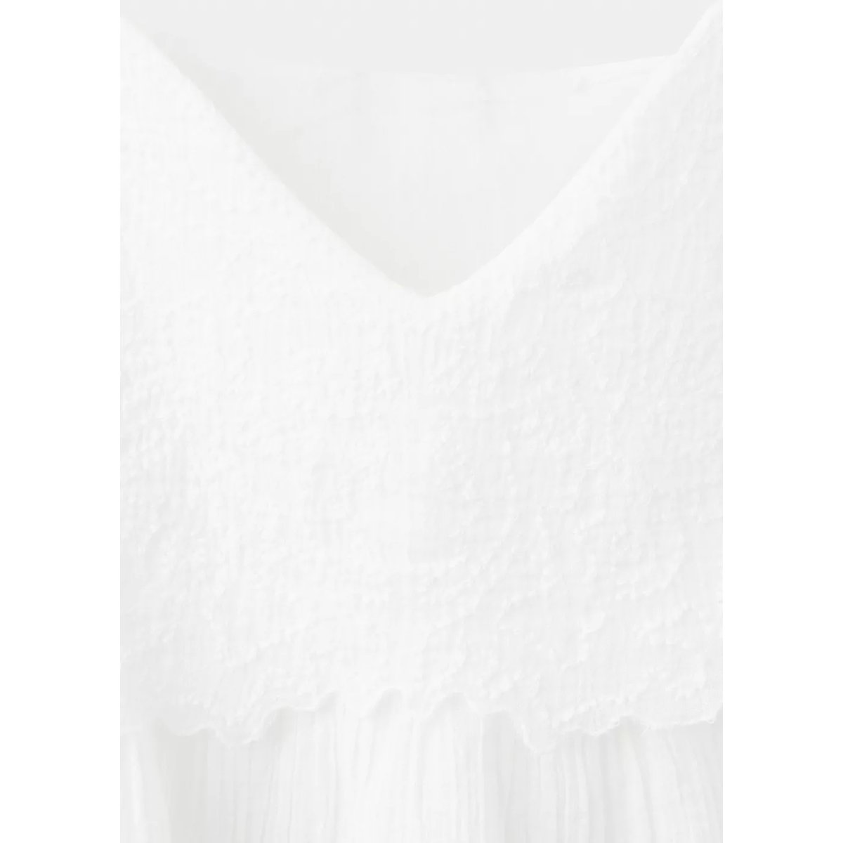 Top bretelles broderies blanc cassé, MANGO TEEN