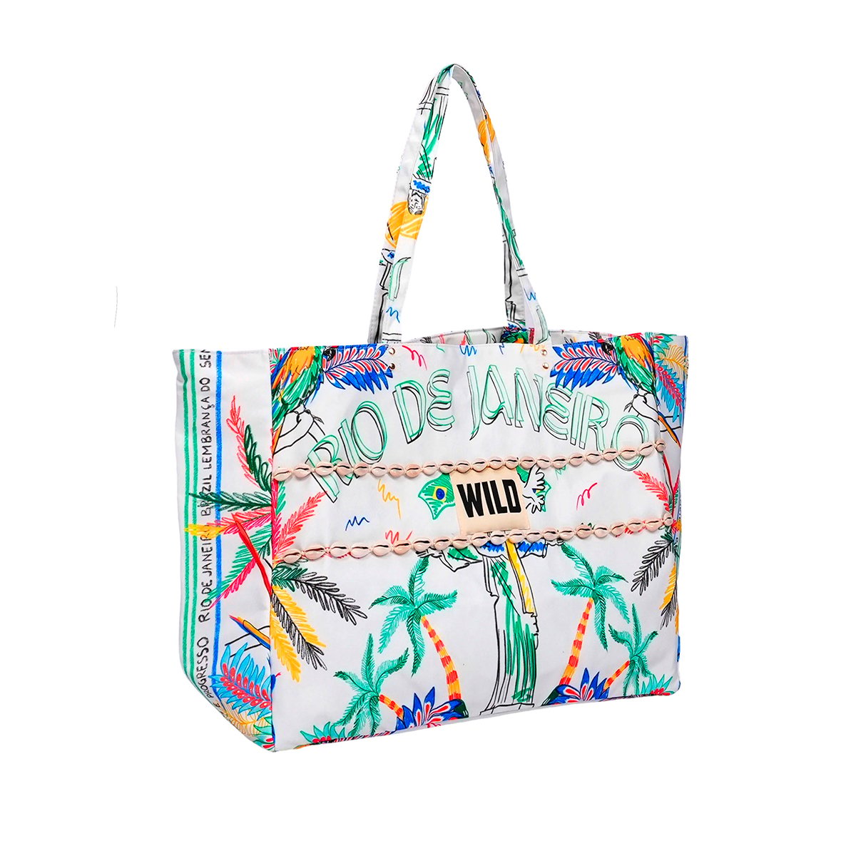 Sac cabs à motifs RAPHA blanc, WILD