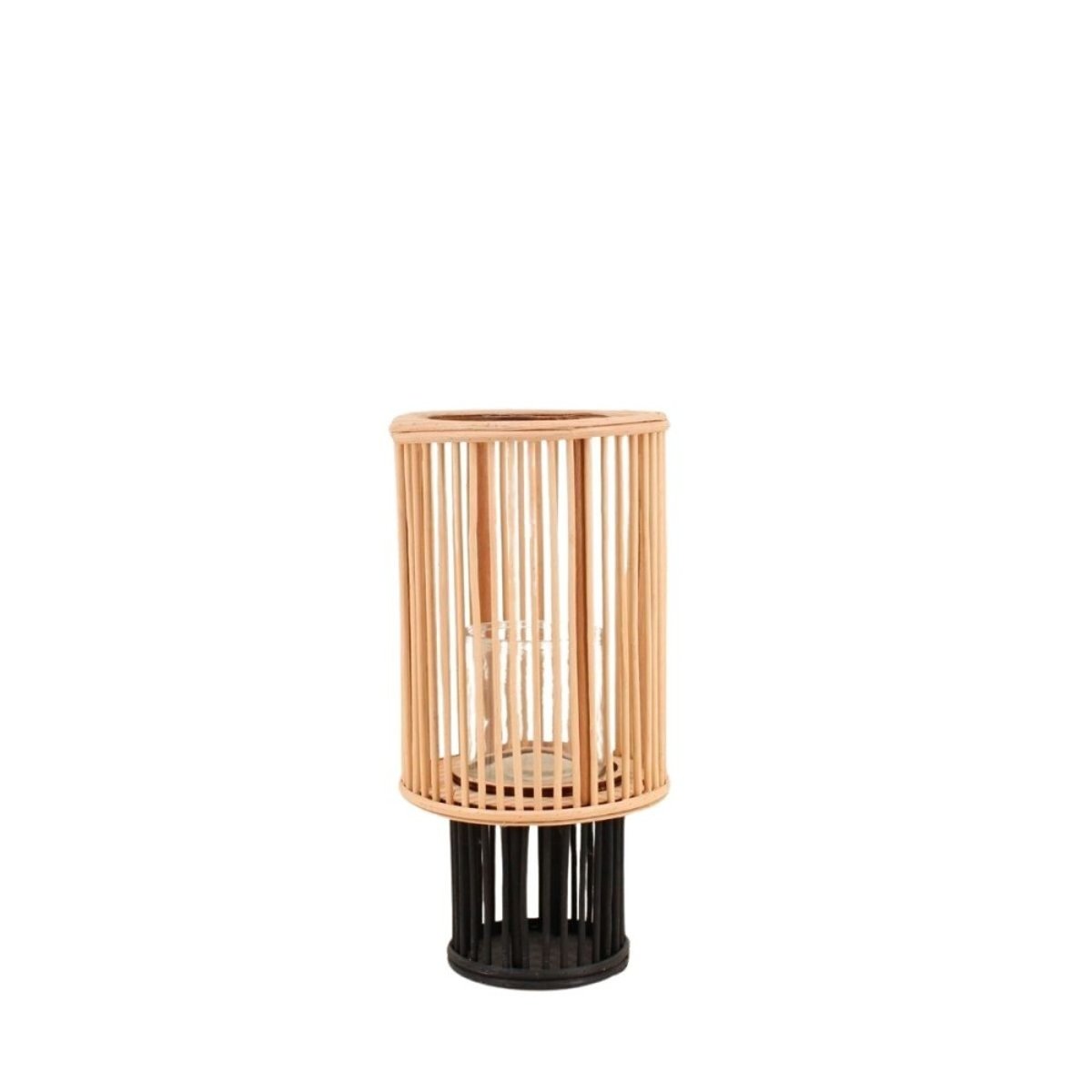 Lanterne ronde en bambou 30x13cm naturel, ORNAMI