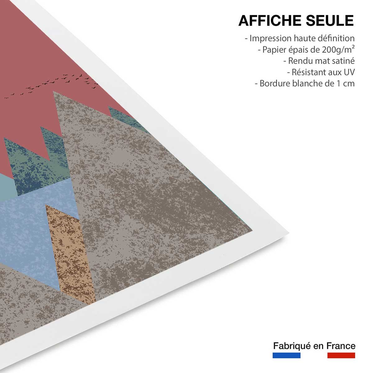Affiche Soleil couchant affiche seule, HEXOA