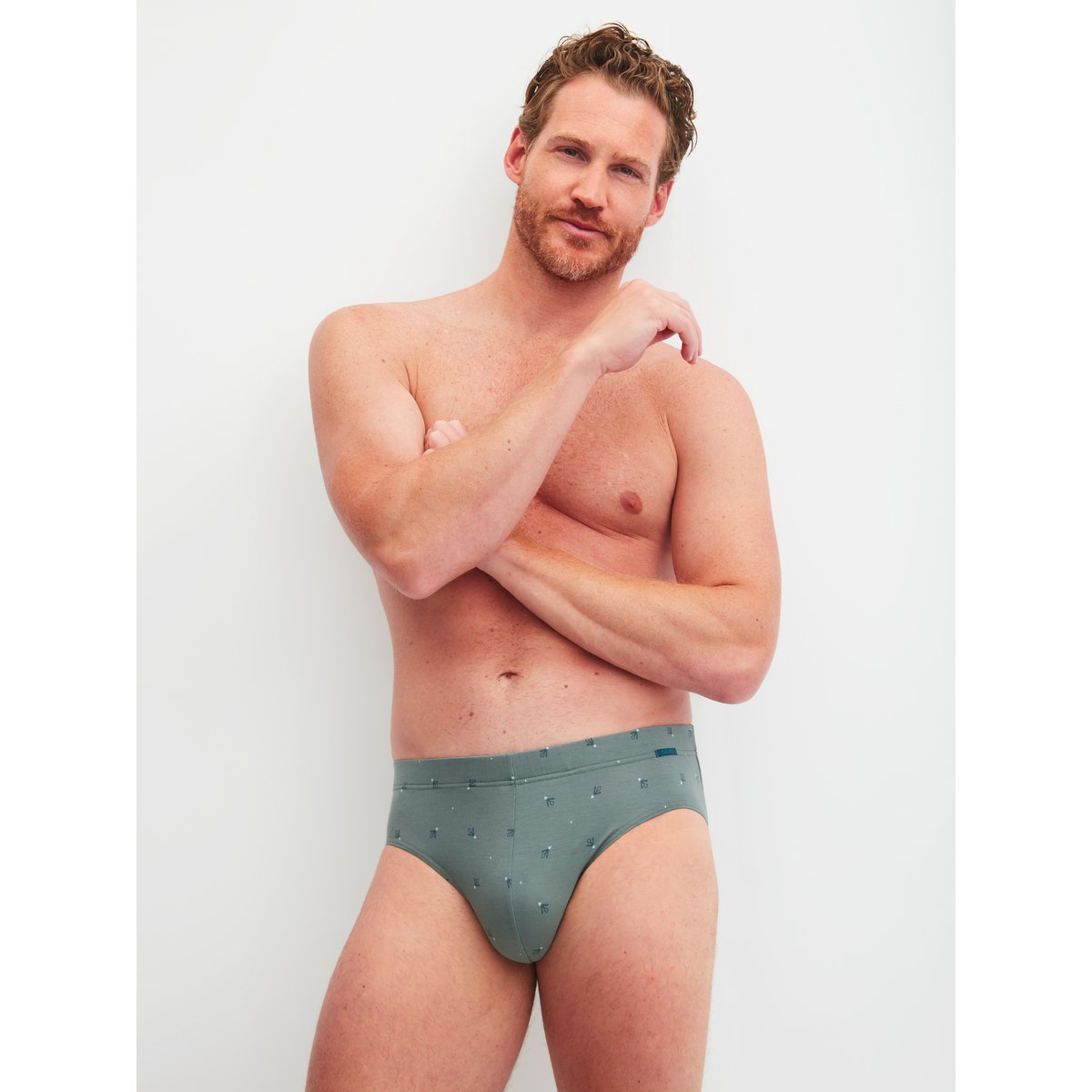 Slip Coton GRAFIC COTTON vert laurier, CALIDA