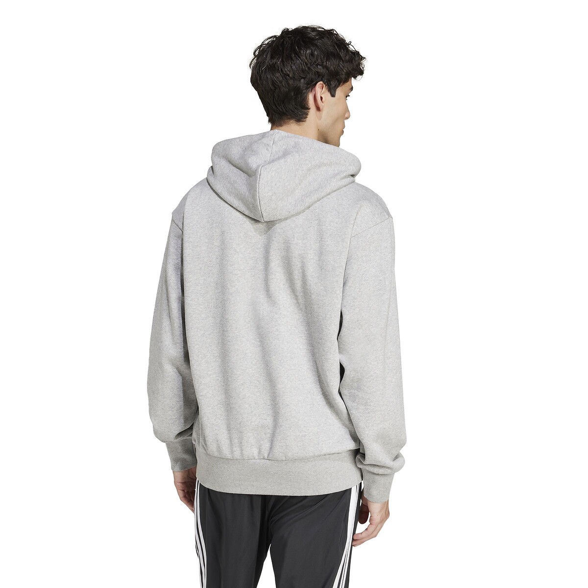 Sweat molleton à capuche essentiel Feelcozy gris chiné, ADIDAS SPORTSWEAR