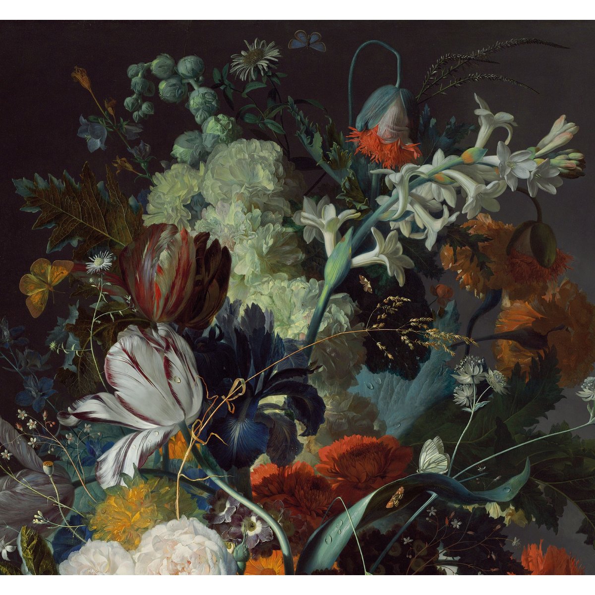 Papier peint panoramique Fleurs luxuriantes Aliénor multicolore, ART FOR THE HOME