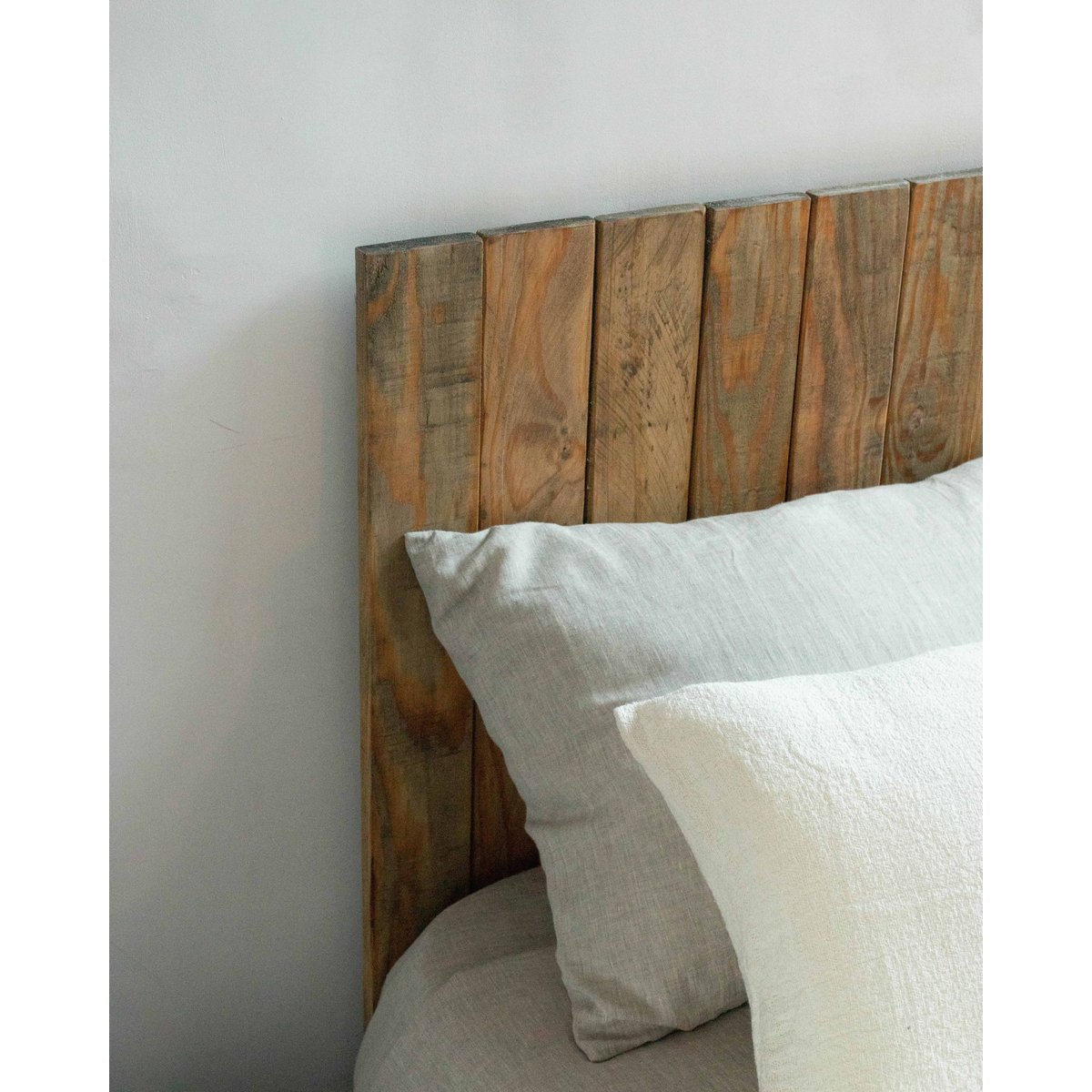 Tête de lit en bois 140 cm marron - JAWARA naturel, HANNUN