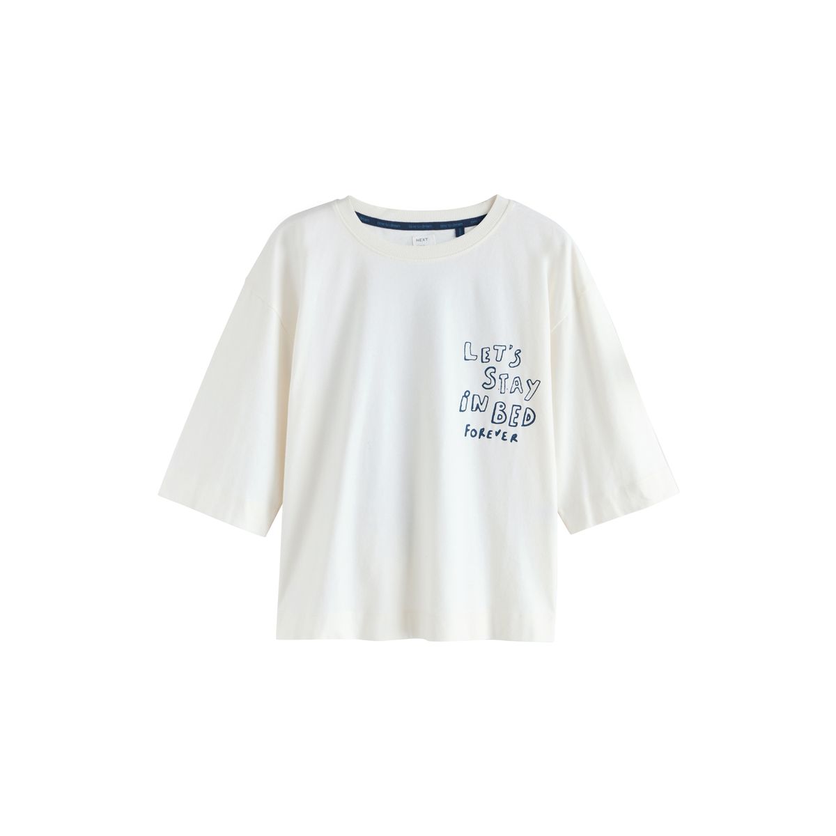 Pyjama manches courtes graphique bleu, NEXT