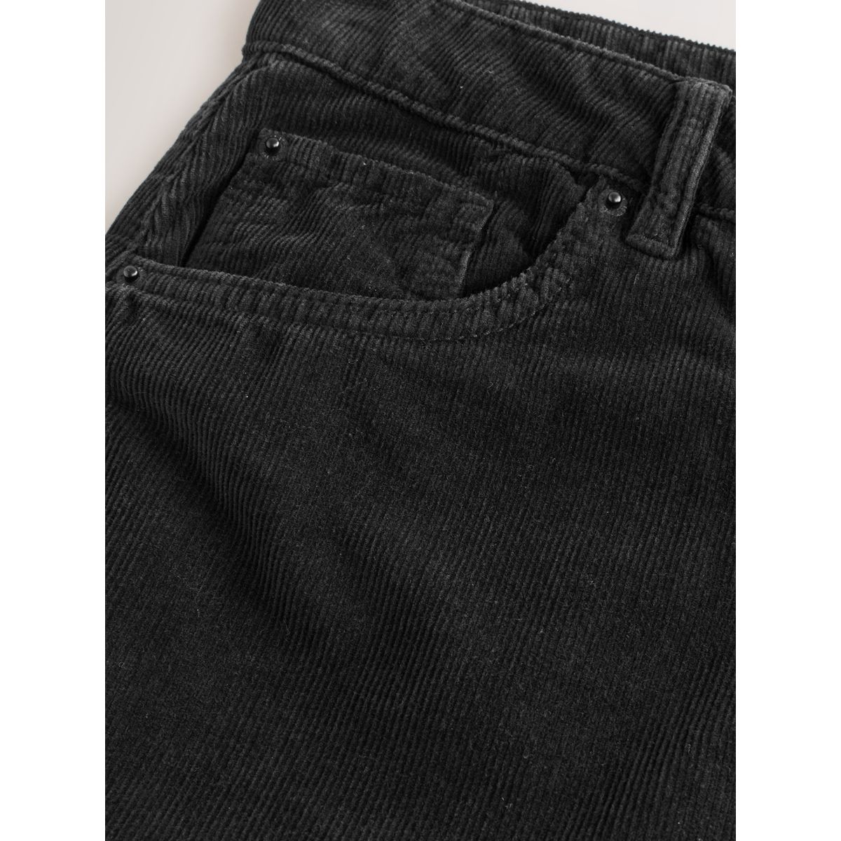 Pantalon bouffant en velours côtelé noir, NEXT