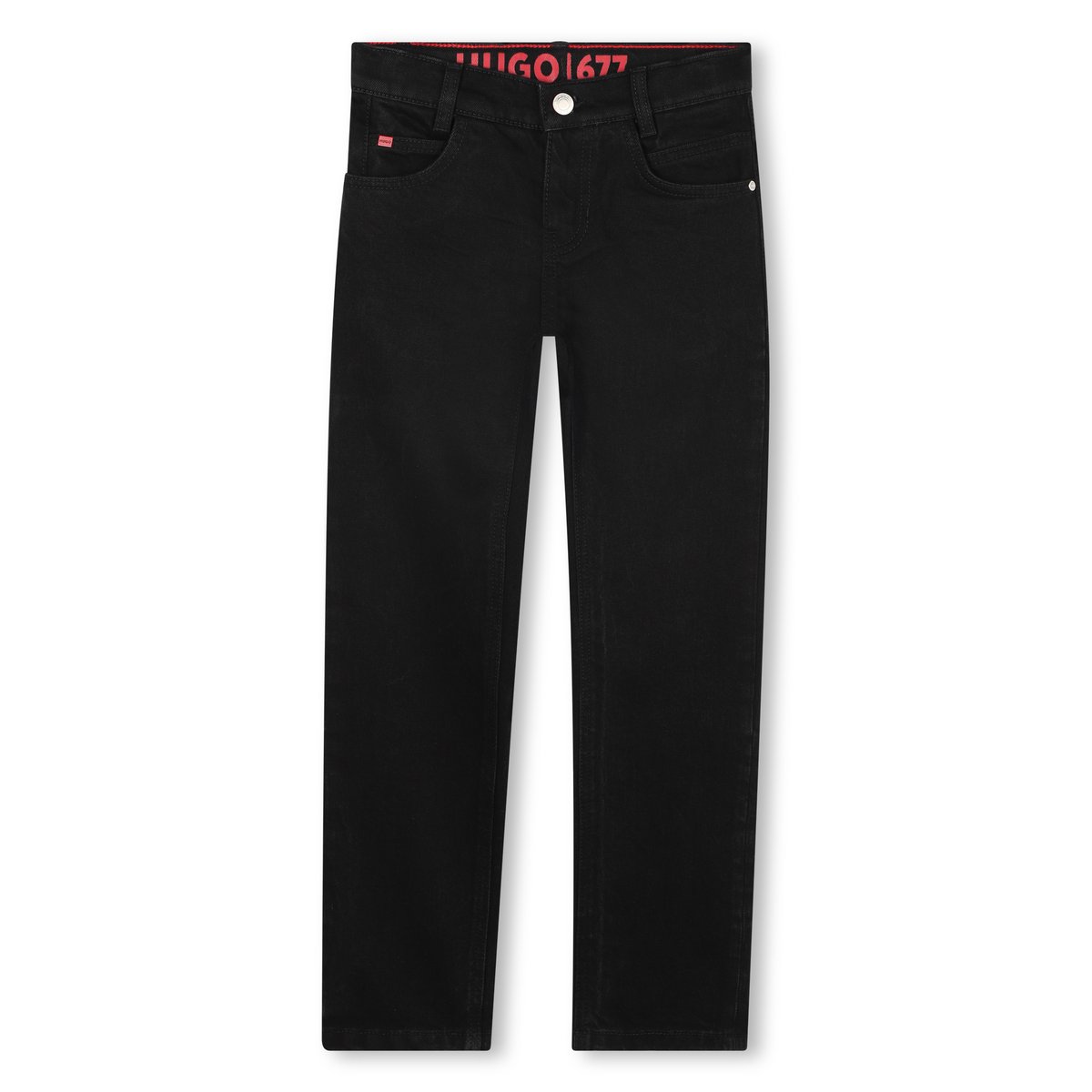 Pantalon en denim denim black, HUGO KIDSWEAR