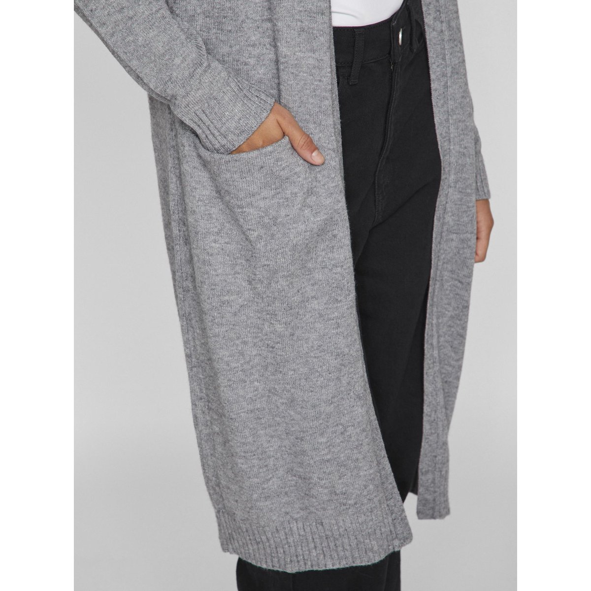 Cardigan En Maille medium grey melange, VILA