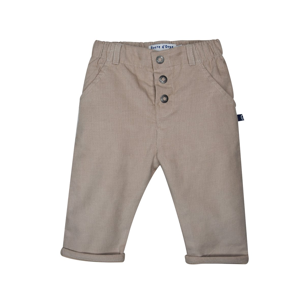 Tshirt pantalon bavoir pieter maille beige, SUCRE D'ORGE