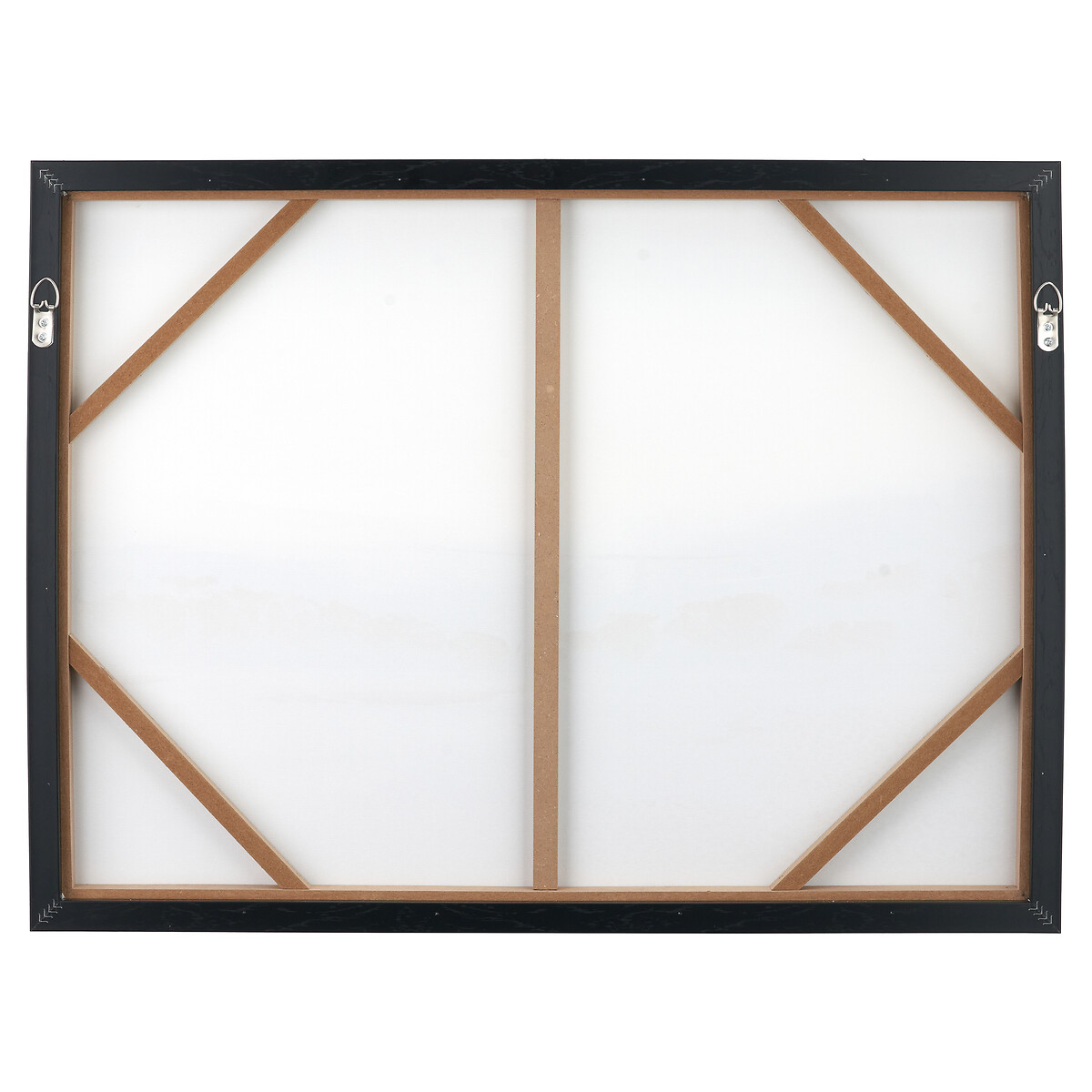 80 x 60cm Monochrome Landscape Canvas with Black Frame black/white, ÉDITÉ